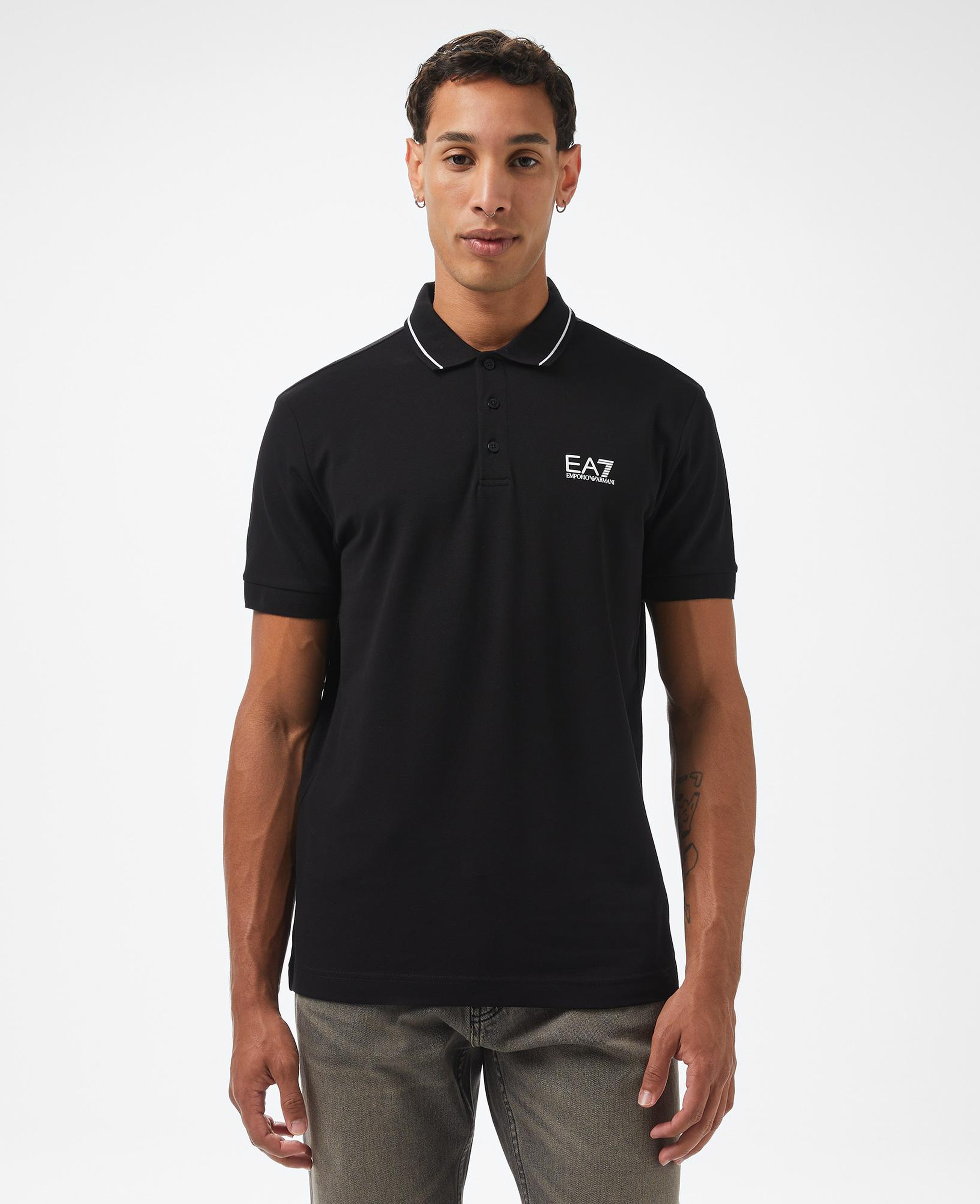 EA7 Erkek Siyah Polo