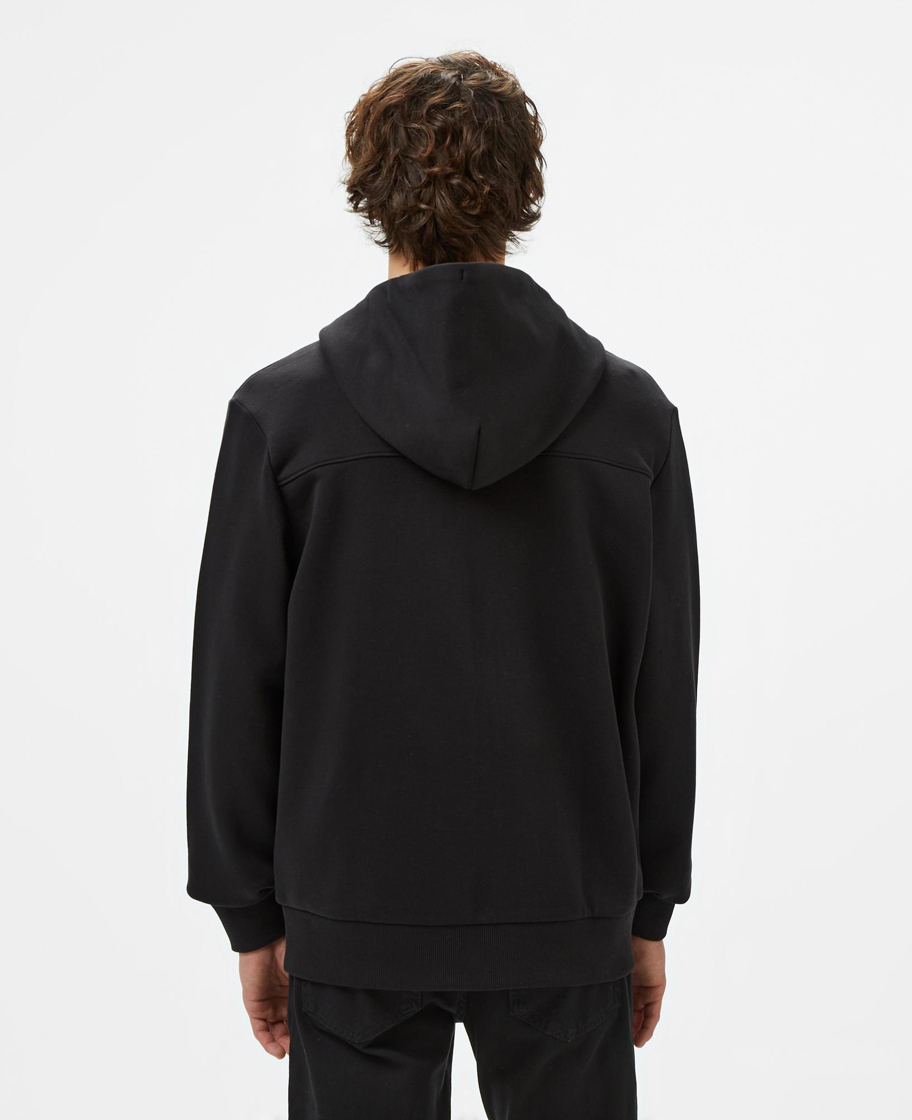 Calvin Klein Embroıdered Logo Zip Through Erkek Siyah Hoodie