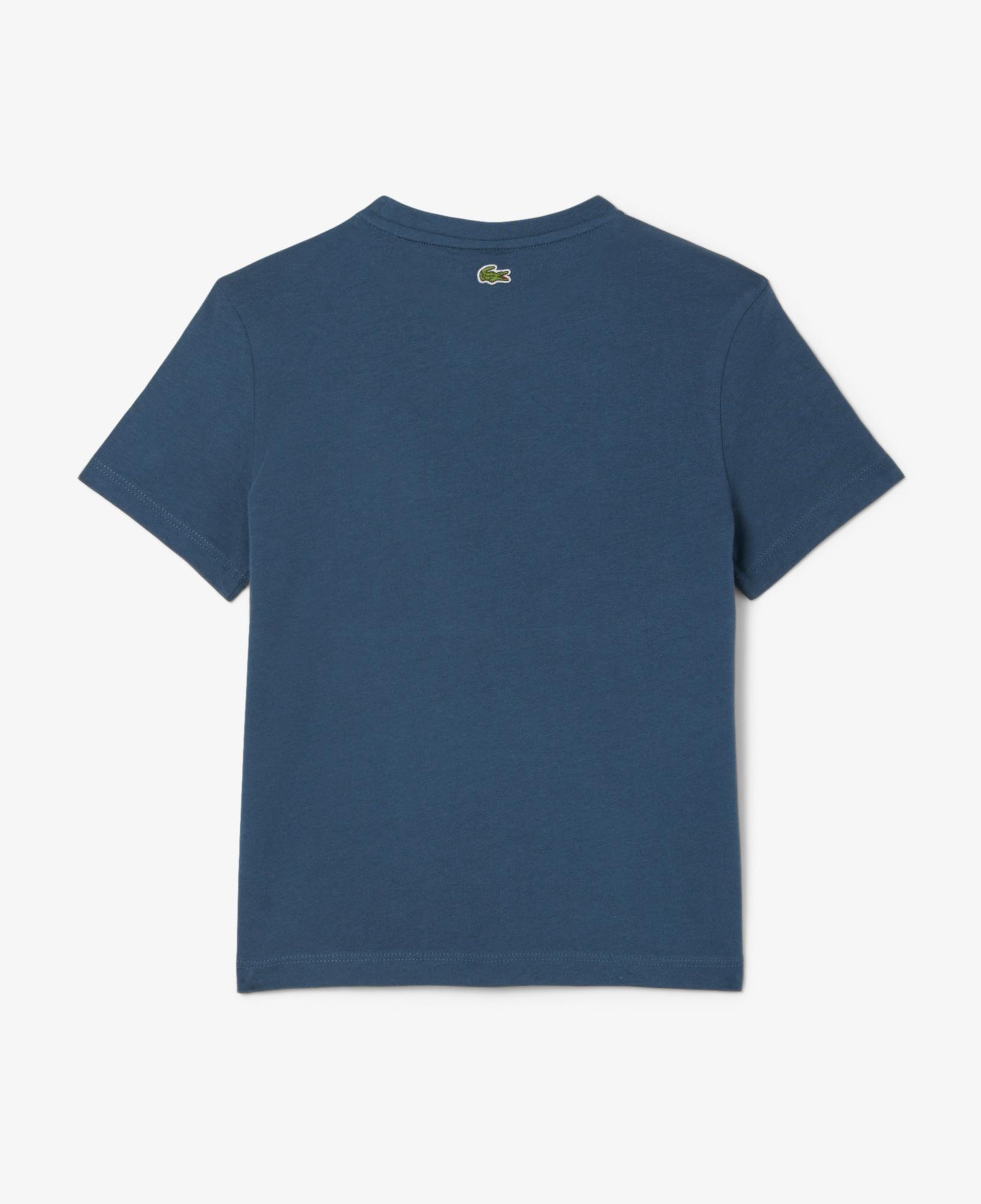 Lacoste Çocuk Bisiklet Yaka Baskılı Lacivert T-Shirt