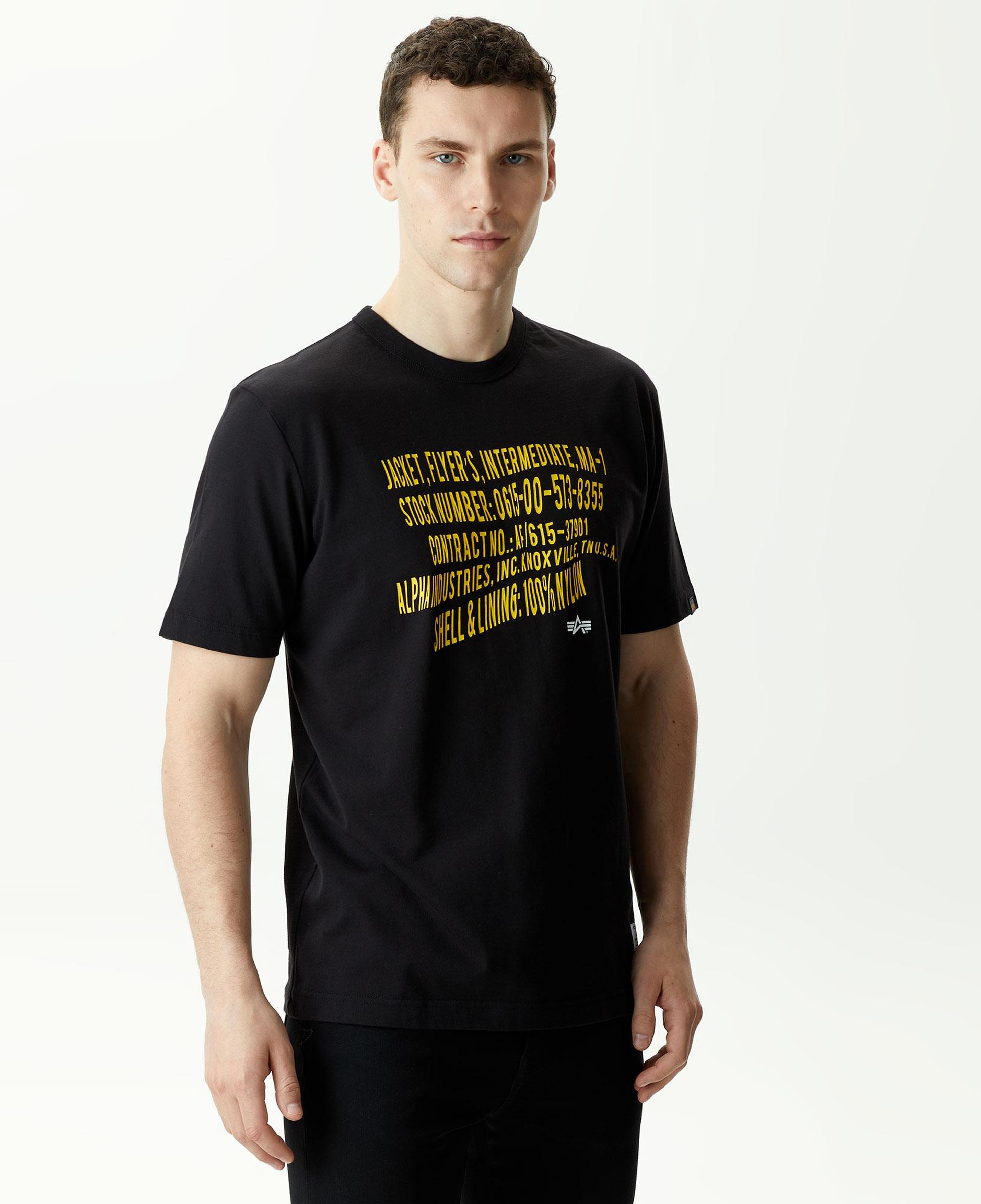Alpha Industries Warped Label Unisex Siyah T-shirt