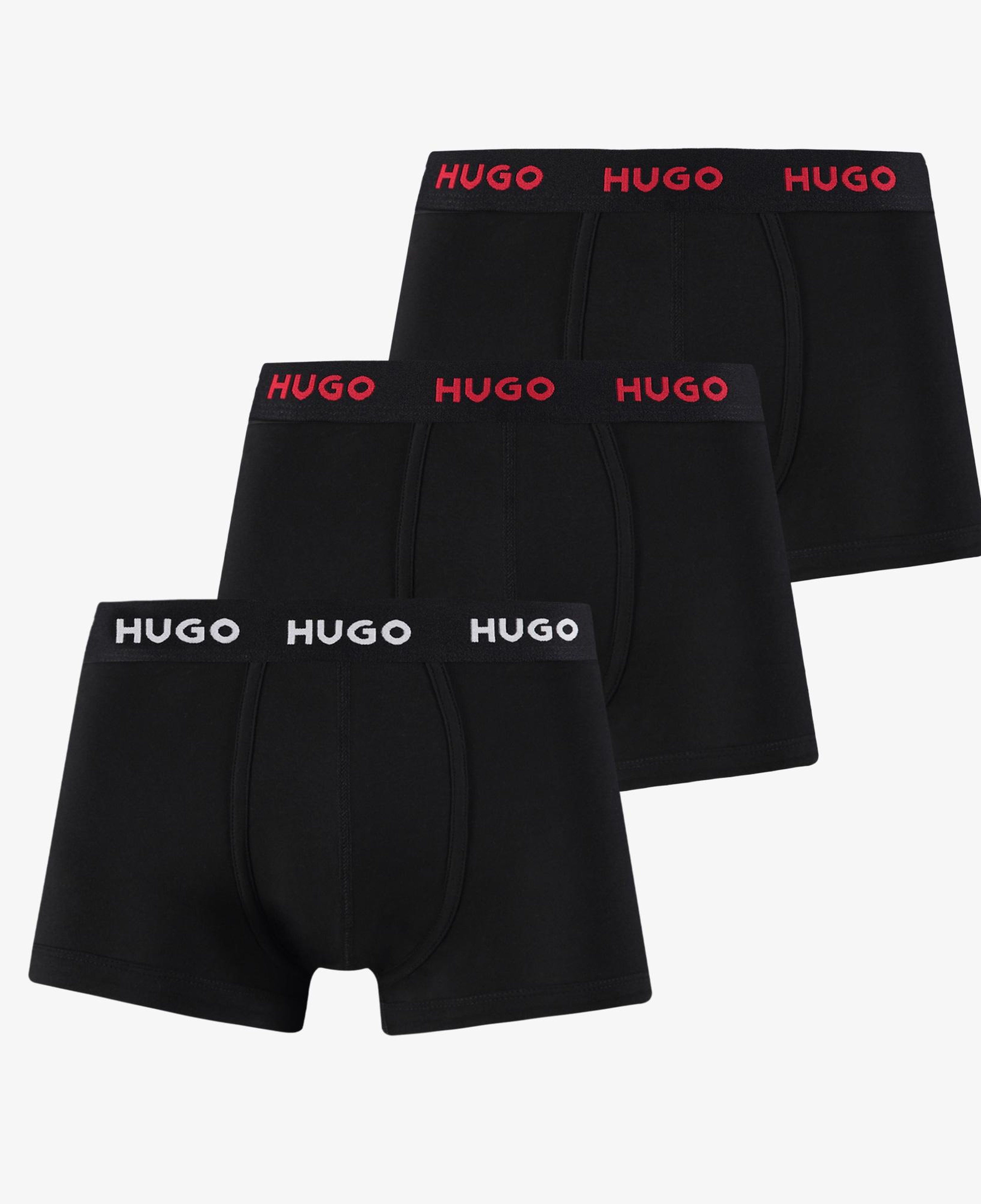 Hugo 3'lü Trunk Erkek Siyah Boxer