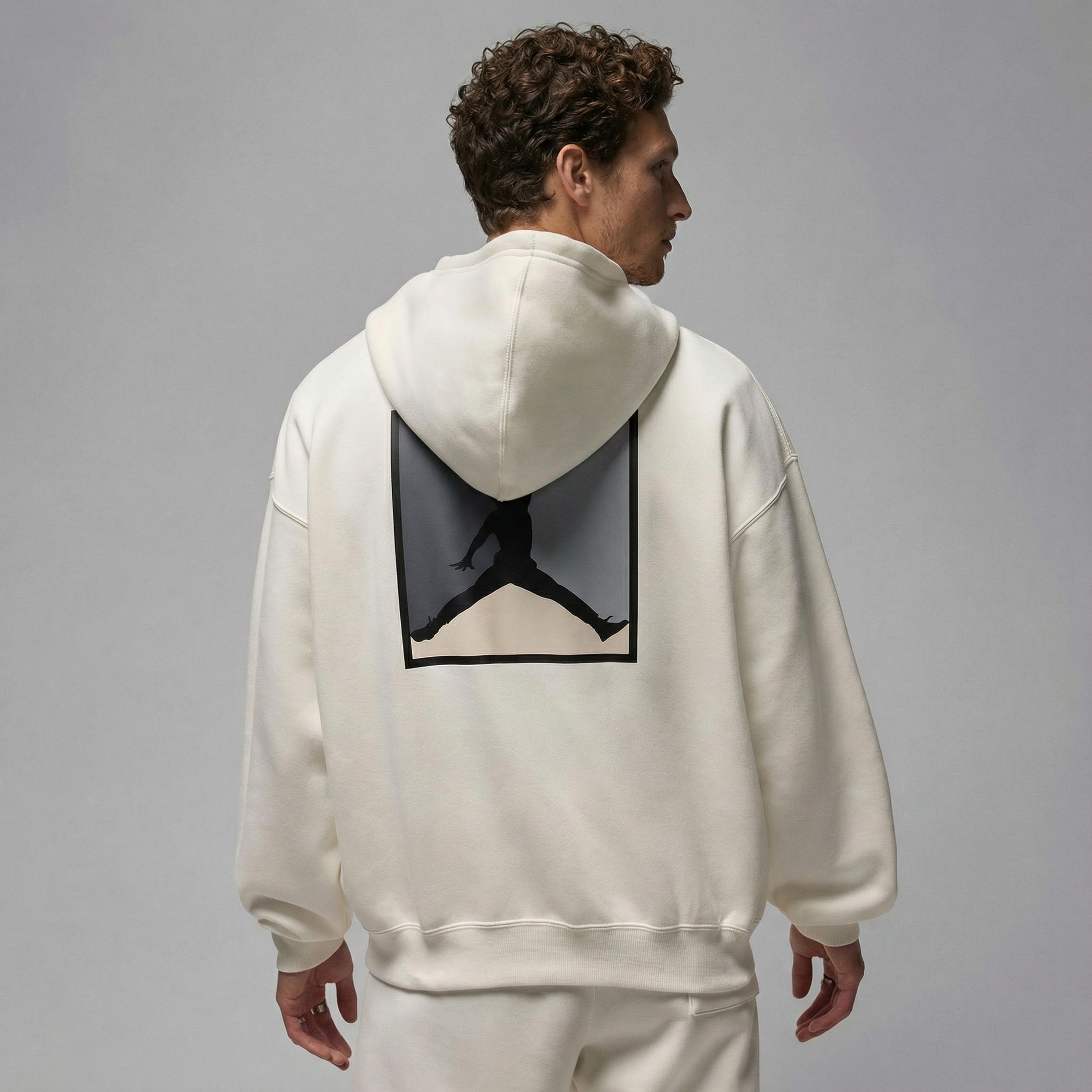 Jordan Brooklyn Fleece Erkek Krem Rengi Sweatshirt