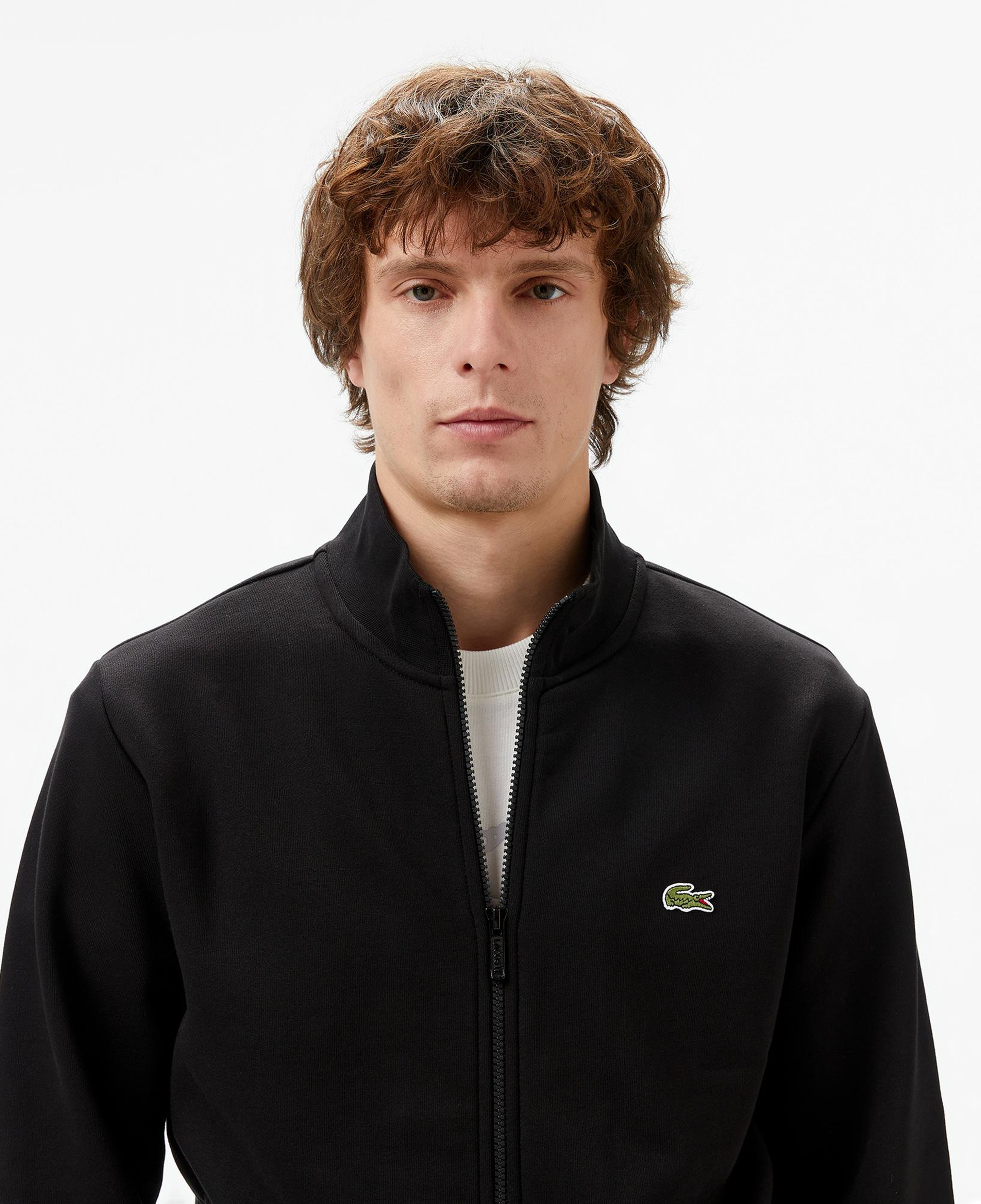 Lacoste Erkek Regular Fit Fermuarlı Siyah Sweatshirt