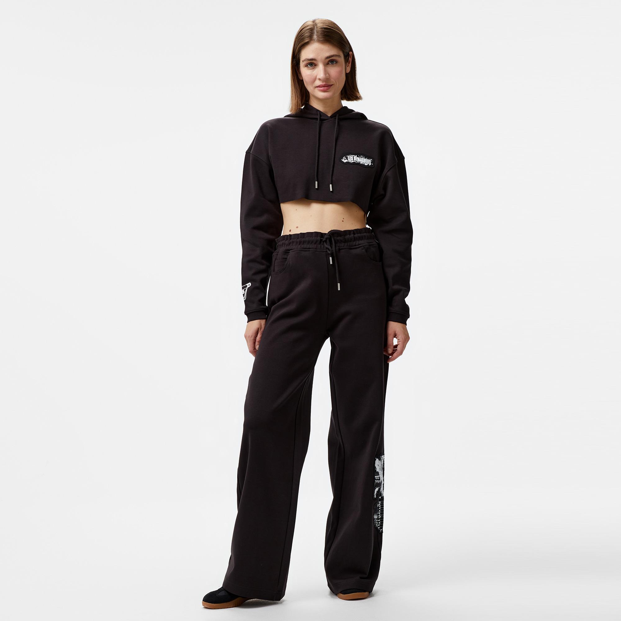 Les Benjamins 012 Kadın Siyah Sweatshirt