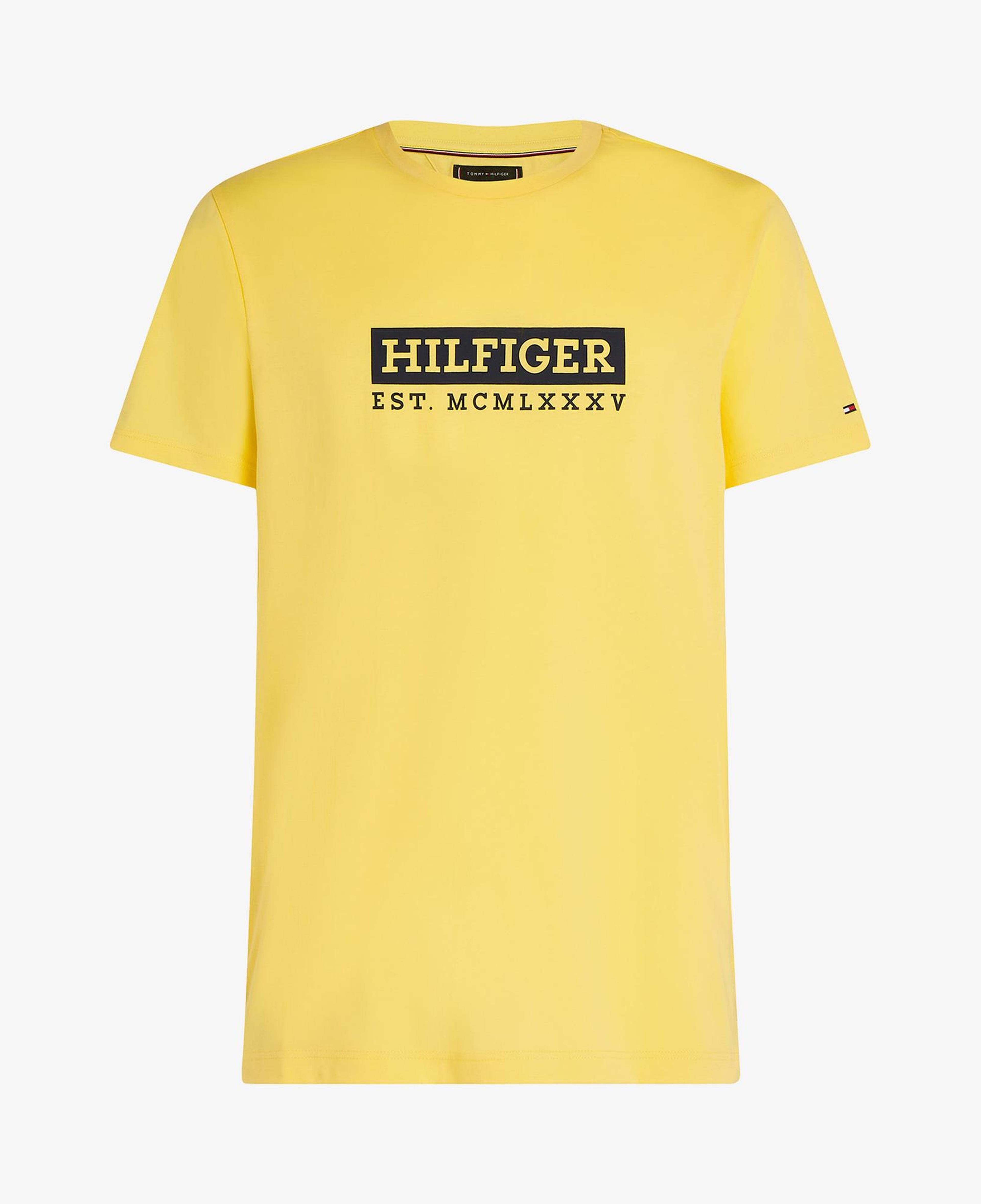 Tommy Hilfiger Colour To Colour Graphic Erkek Sarı T-Shirt