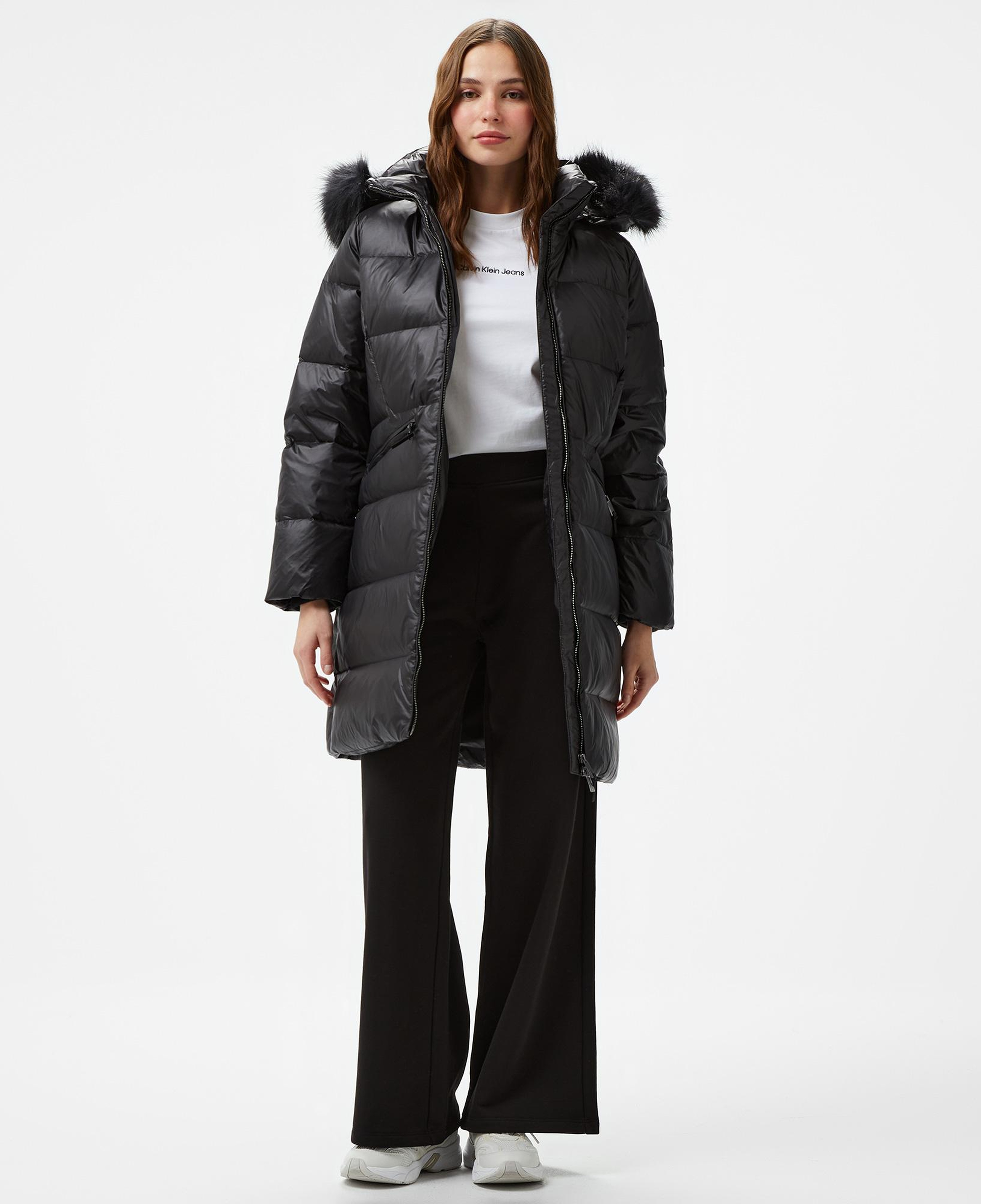 Calvin Klein Padded Real Down Kadın Siyah Mont