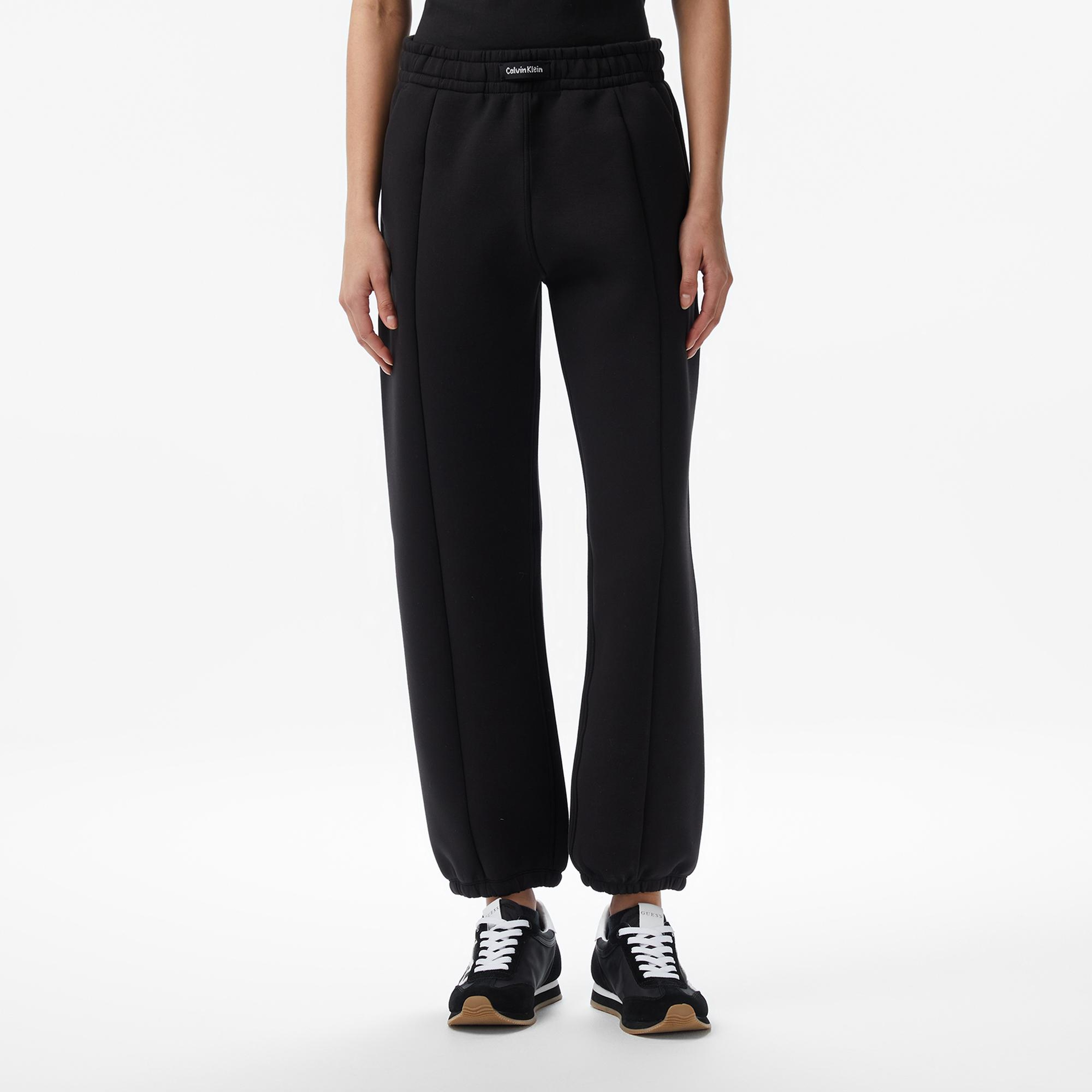 Calvin Klein Relaxed Scuba Jogger Kadın Siyah Eşofman Altı