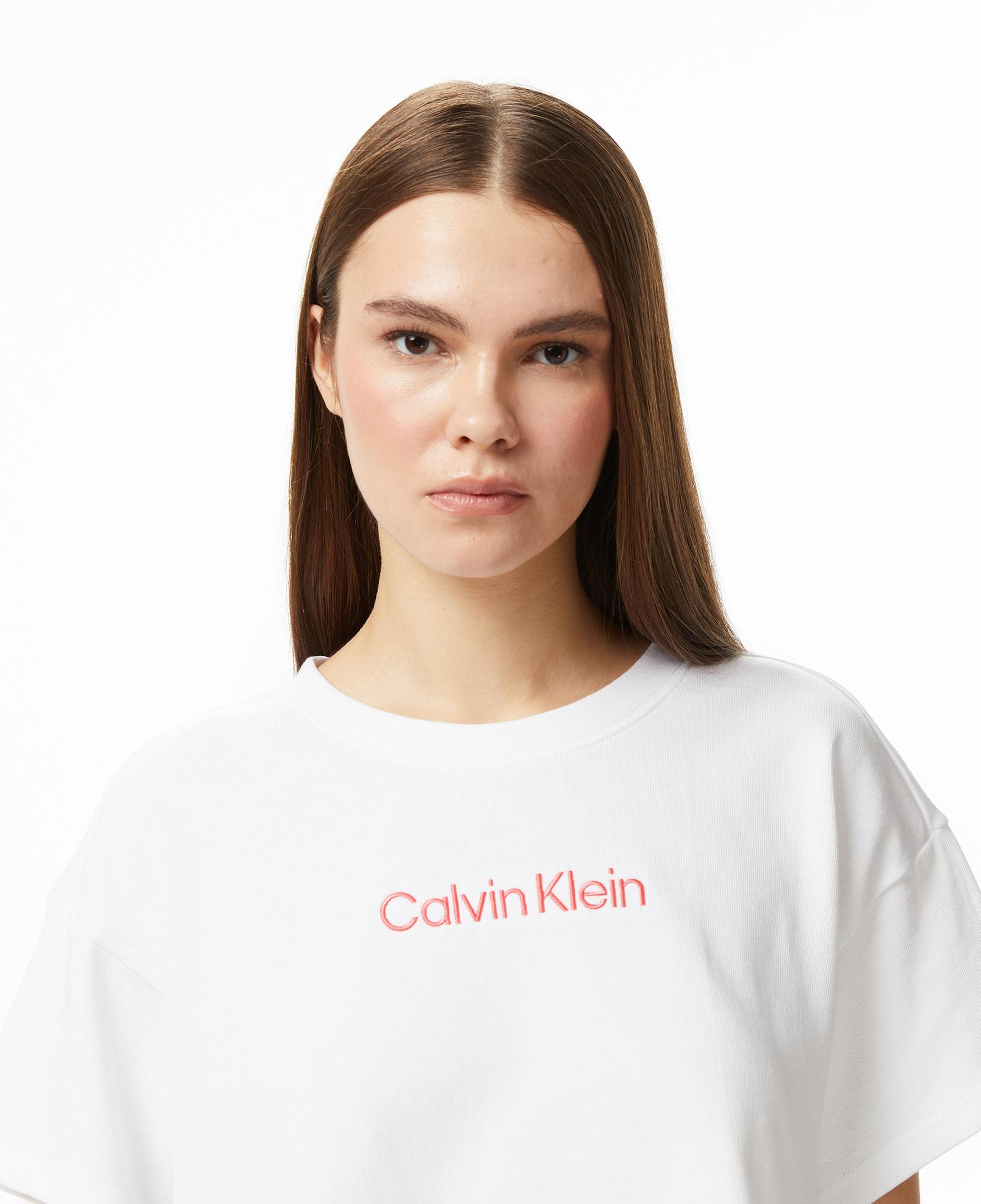 Calvin Klein Cropped  Kadın Beyaz T-Shirt