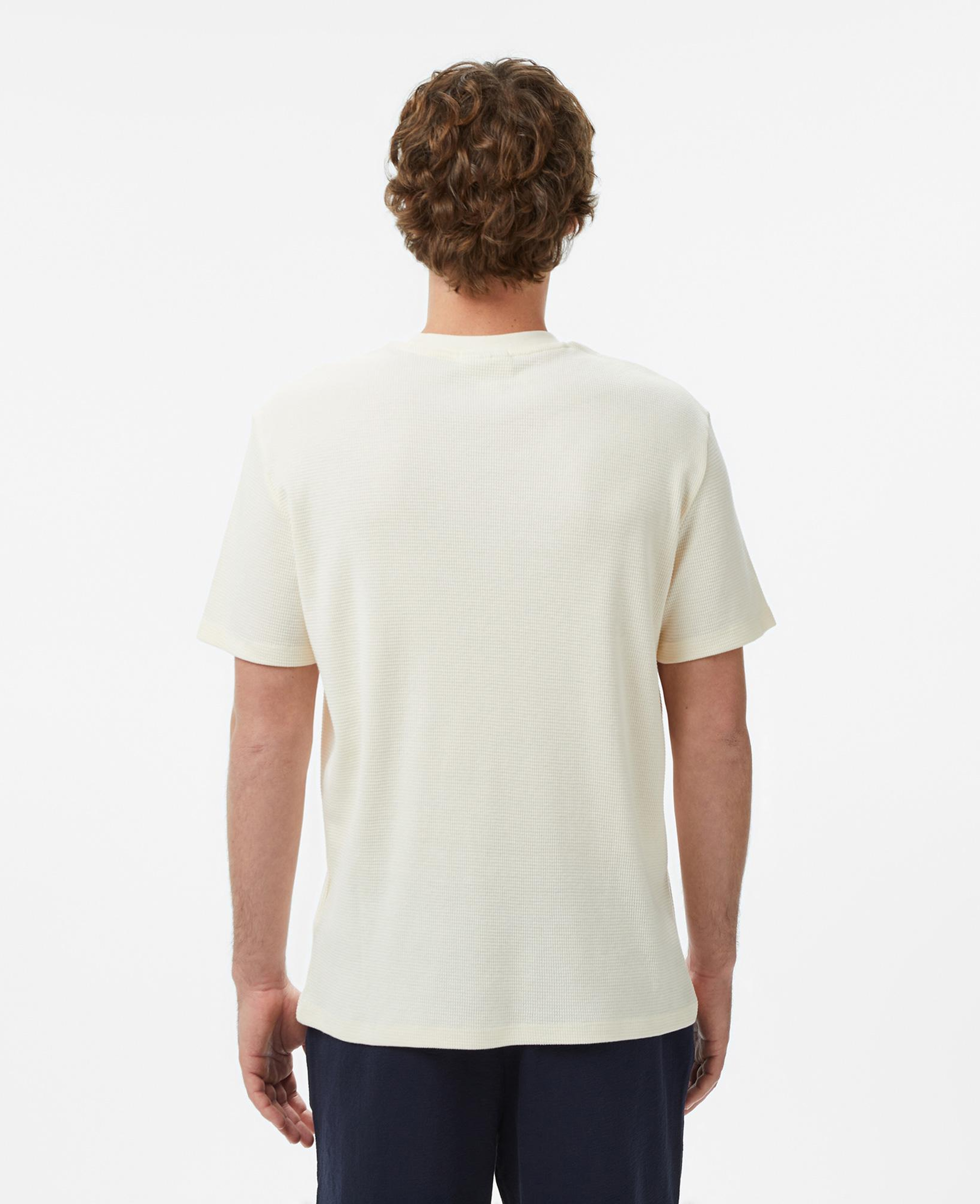 Calvin Klein Waffle Badge Crewnk Erkek Beyaz T-Shirt