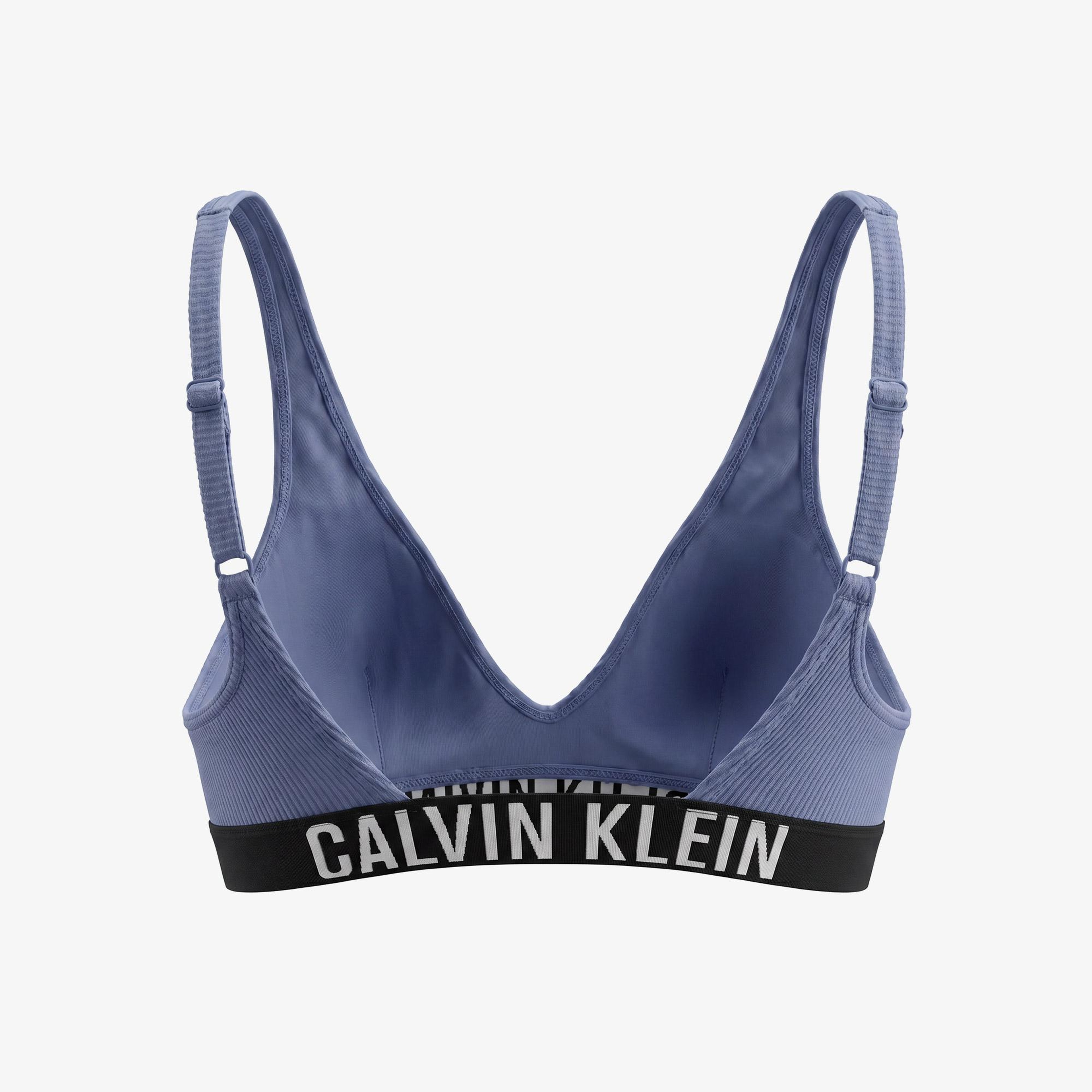Calvin Klein Scoop Spor Sütyenilette Kadın Mavi Bikini Üstü