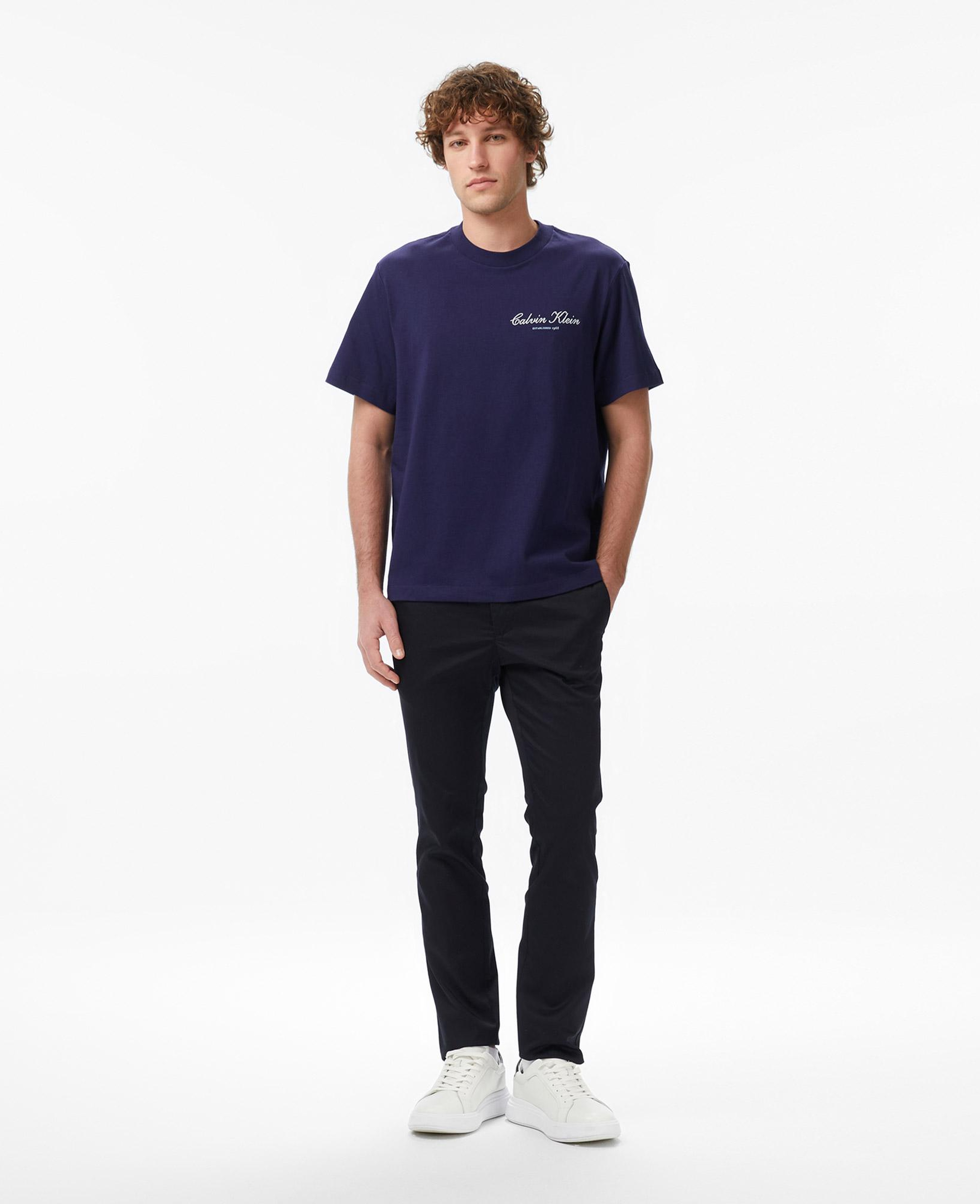 Calvin Klein 20S March Graphic Seasonal Erkek Mavi T-Shirt