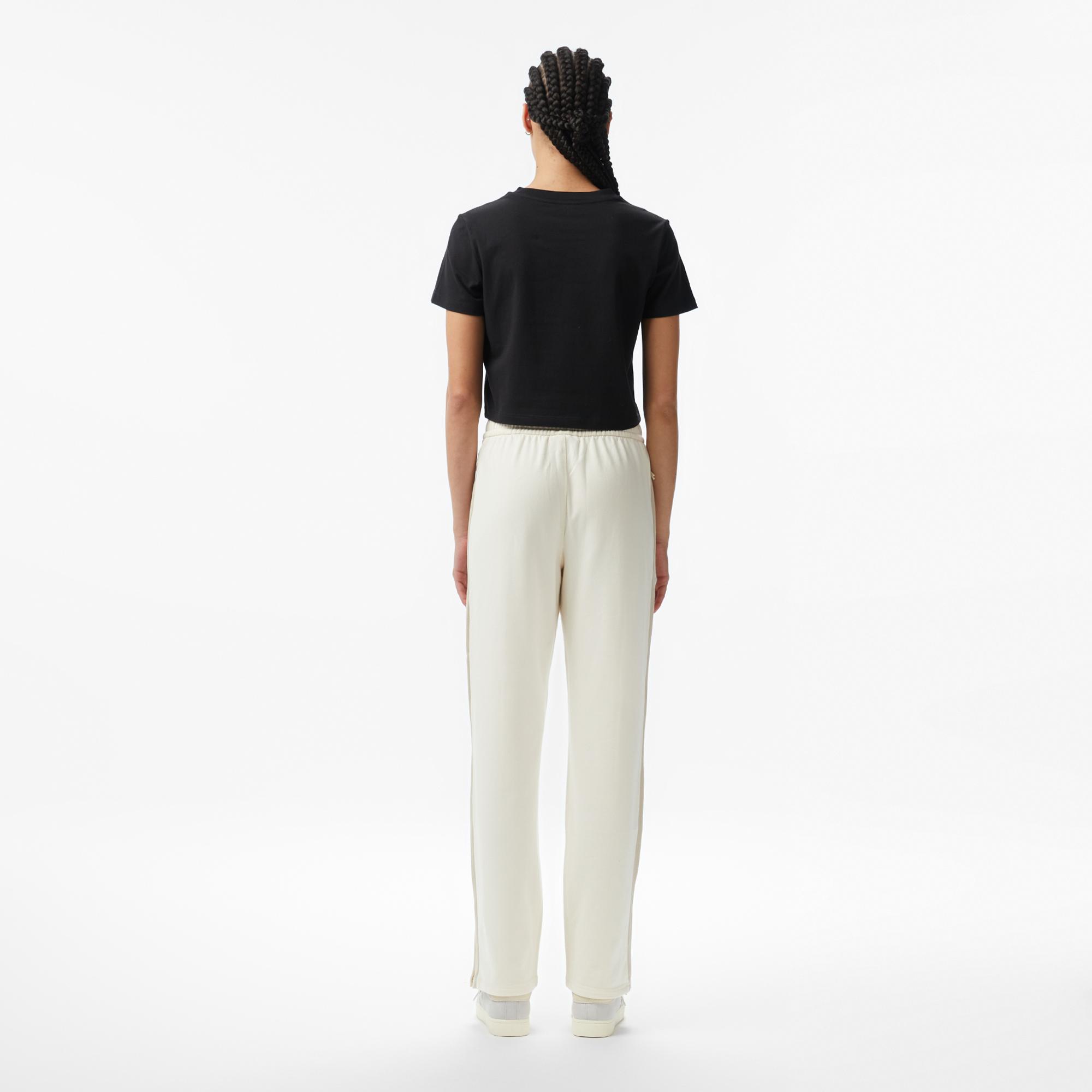 Calvin Klein Stretch Terry Track Kadın Beyaz Pantolon