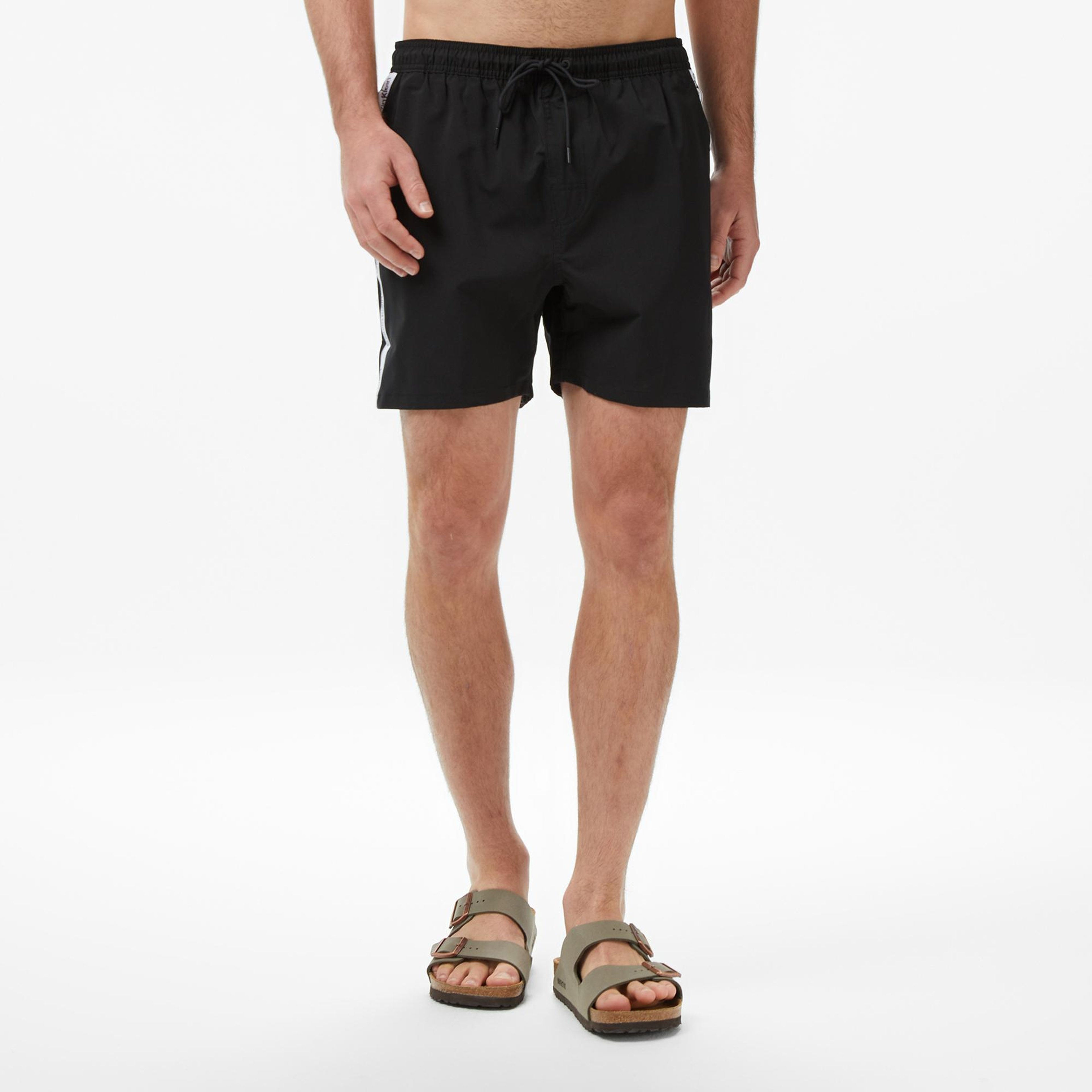 Calvin Klein Medium Drawstring Core Erkek Siyah Deniz Şortu