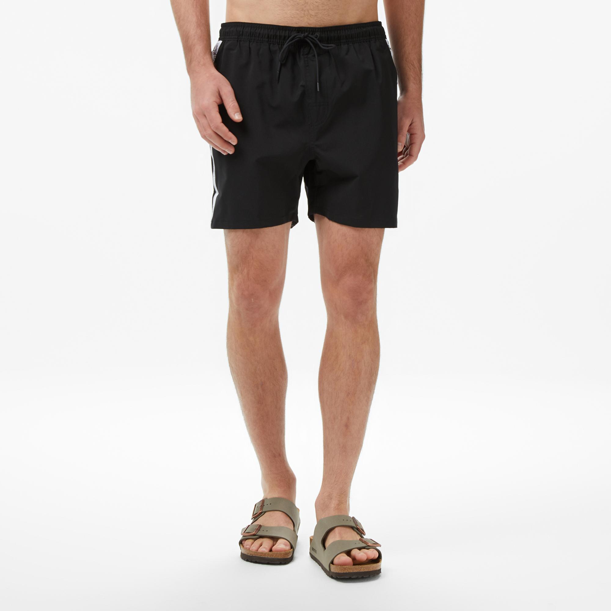 Calvin Klein Medium Drawstring Core Erkek Siyah Deniz Şortu