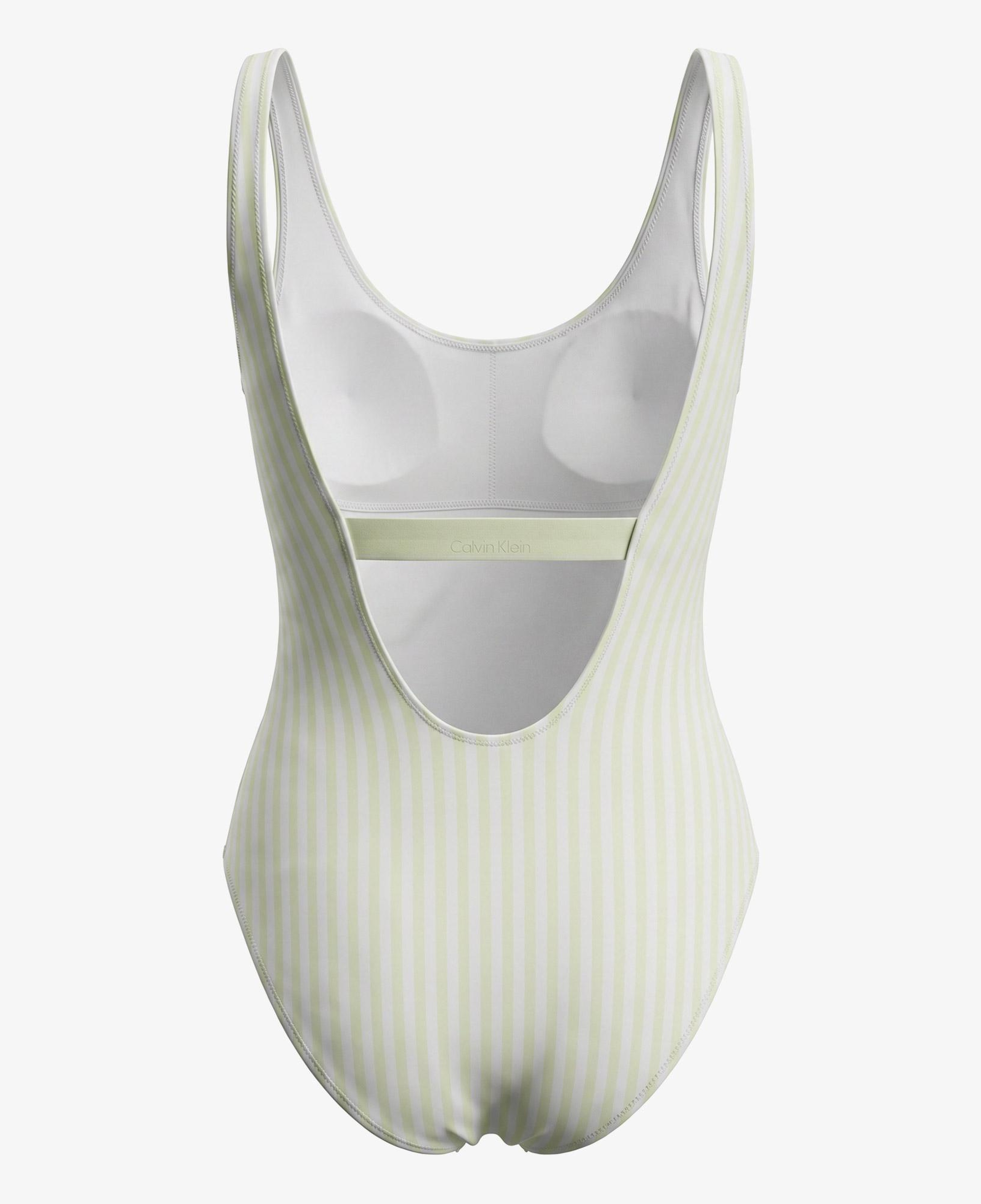 Calvin Klein Scoop Back One Piece Kadın Yeşil Mayo