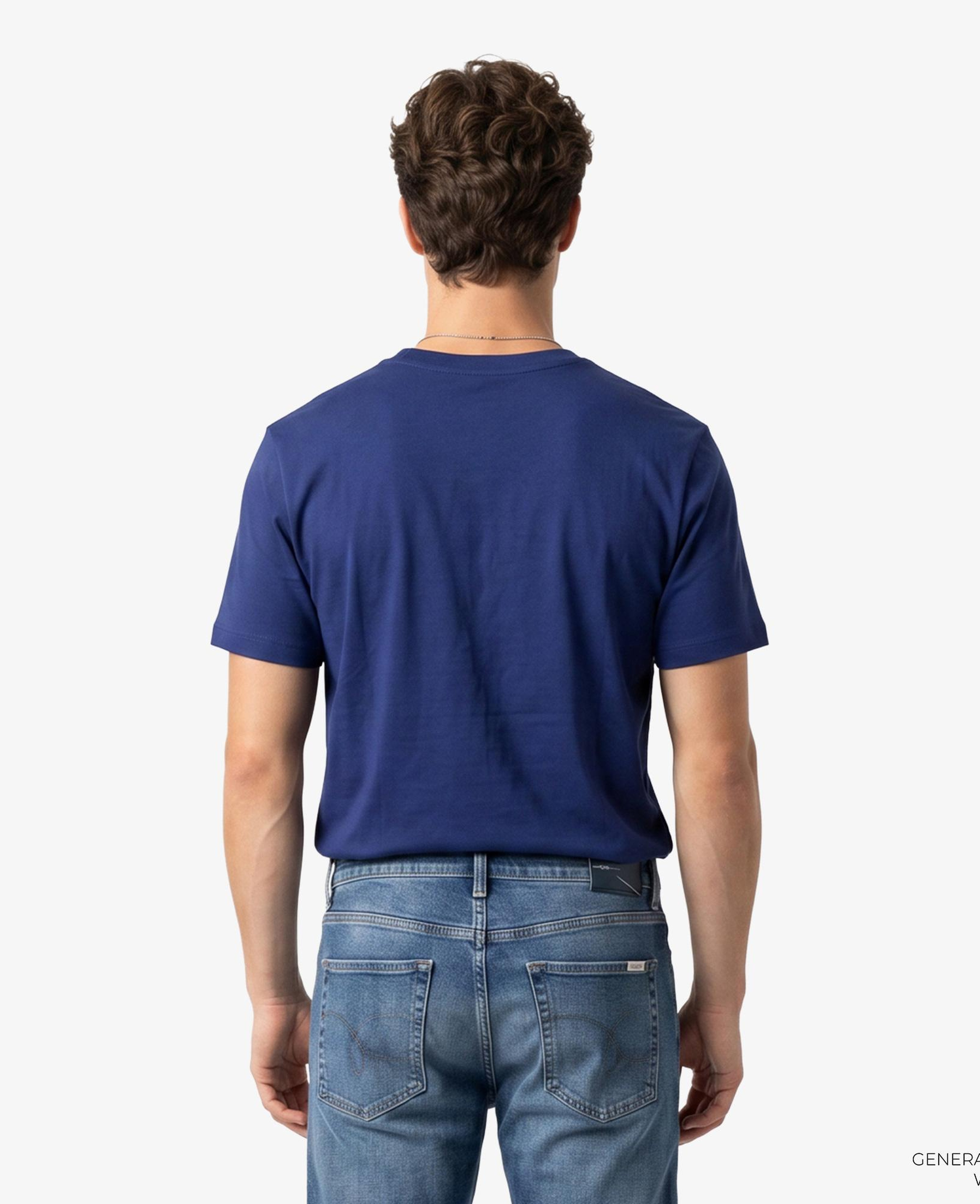 Calvin Klein 20S Sportswear Grap Erkek Mavi T-Shirt