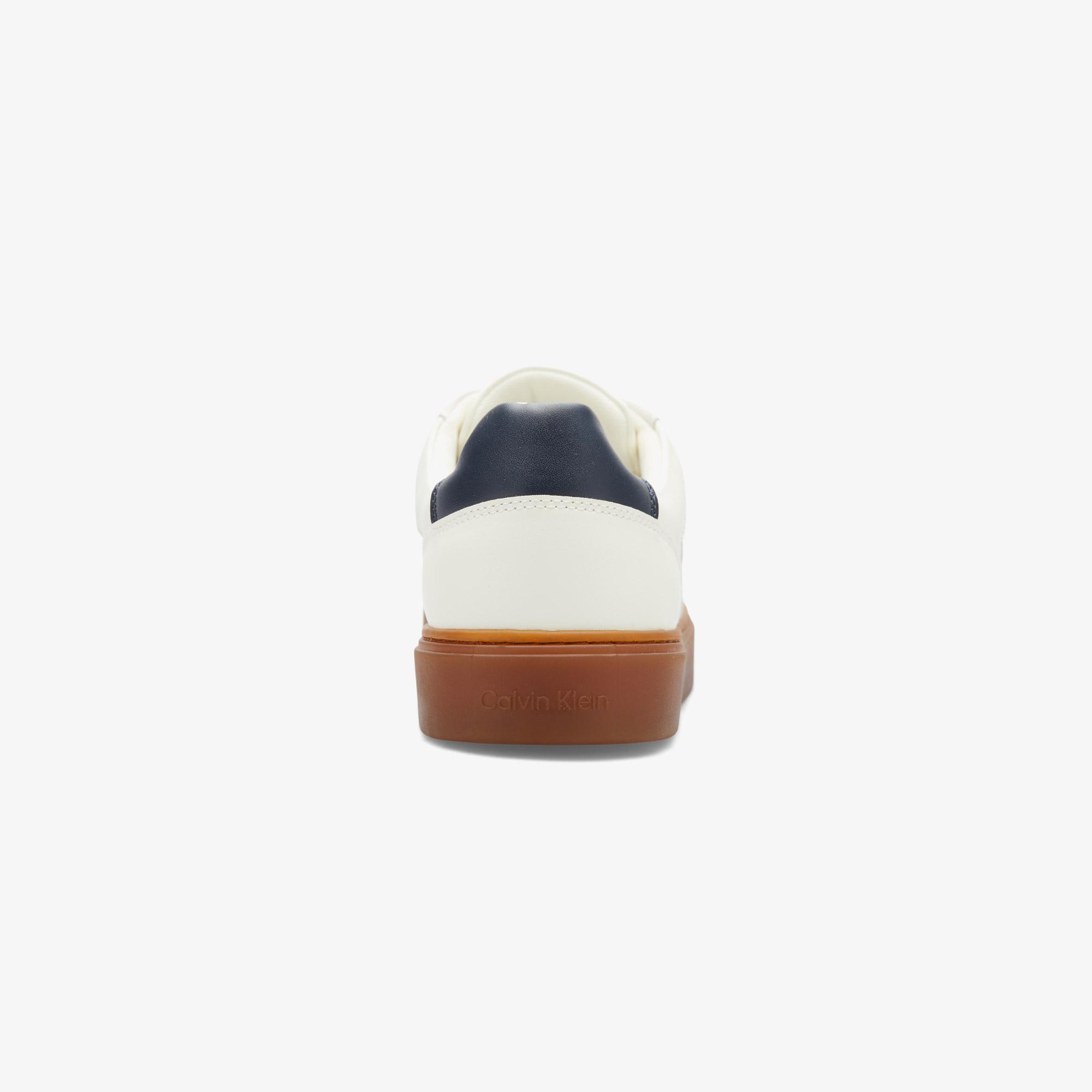Calvin Klein Classic Cupsole Laceup Tape Erkek Bej Sneaker