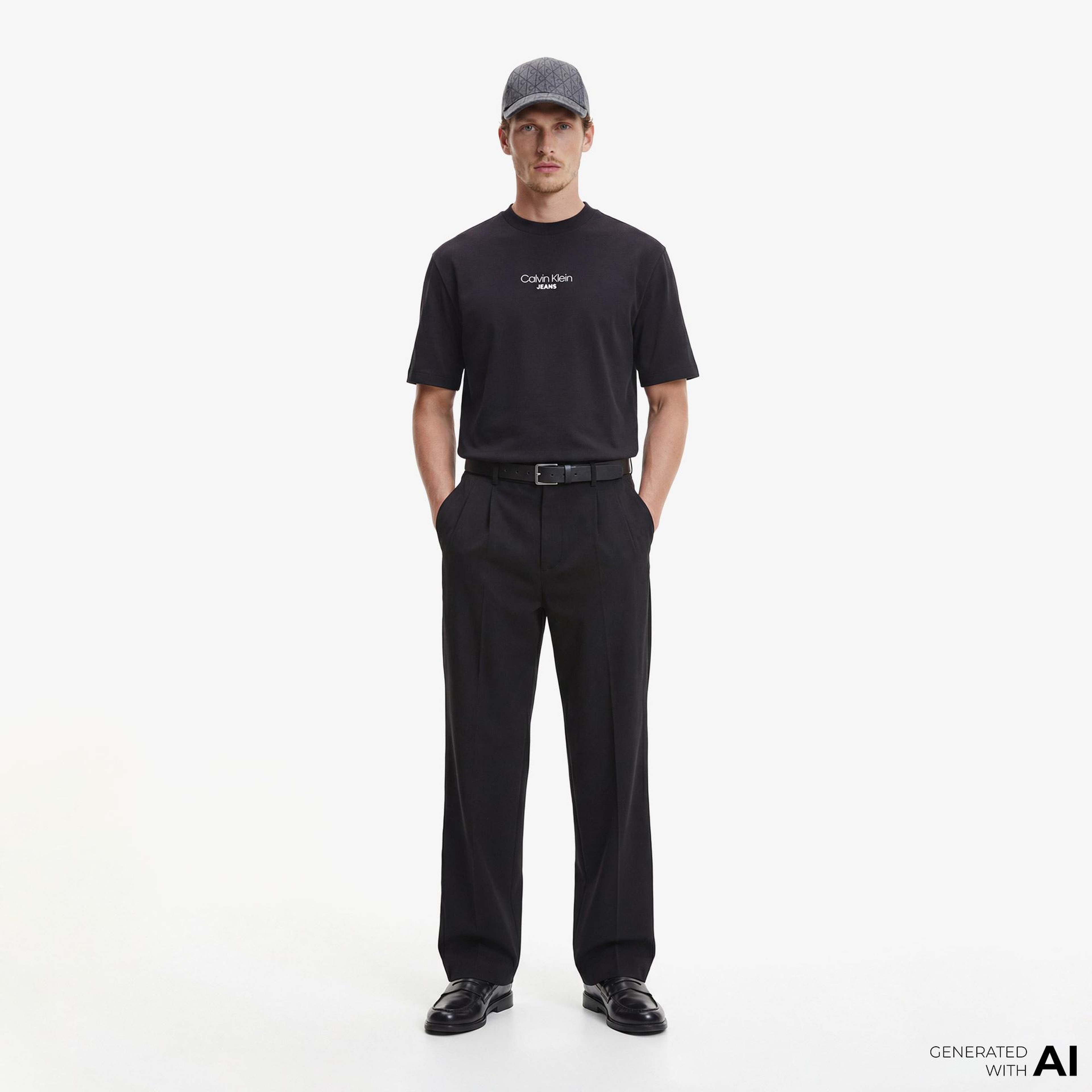 Calvin Klein Relaxed Fit Graphic Erkek Siyah T-Shirt