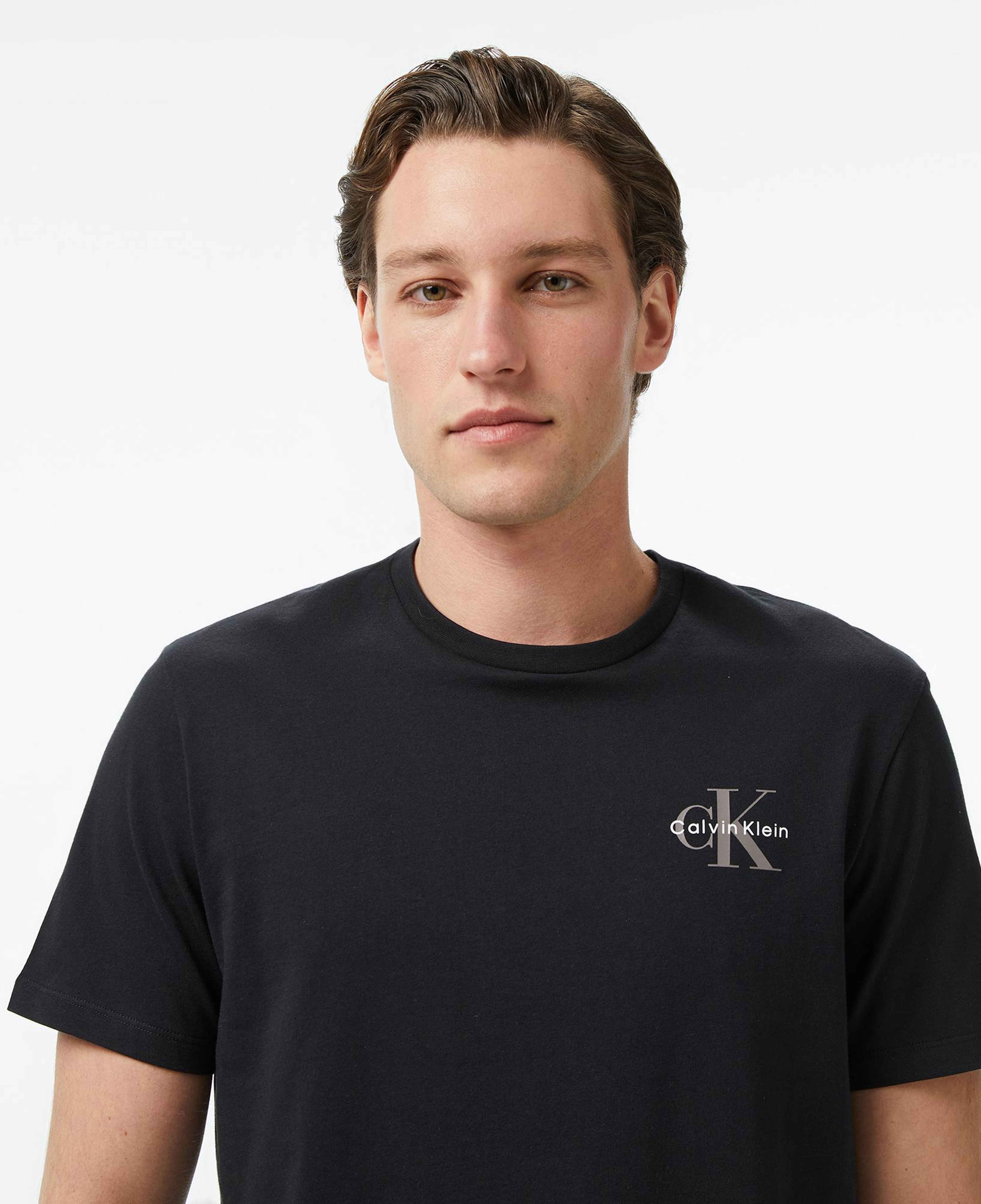 Calvin Klein 30S Jersey Classic Micro Mono Erkek Siyah T-Shirt