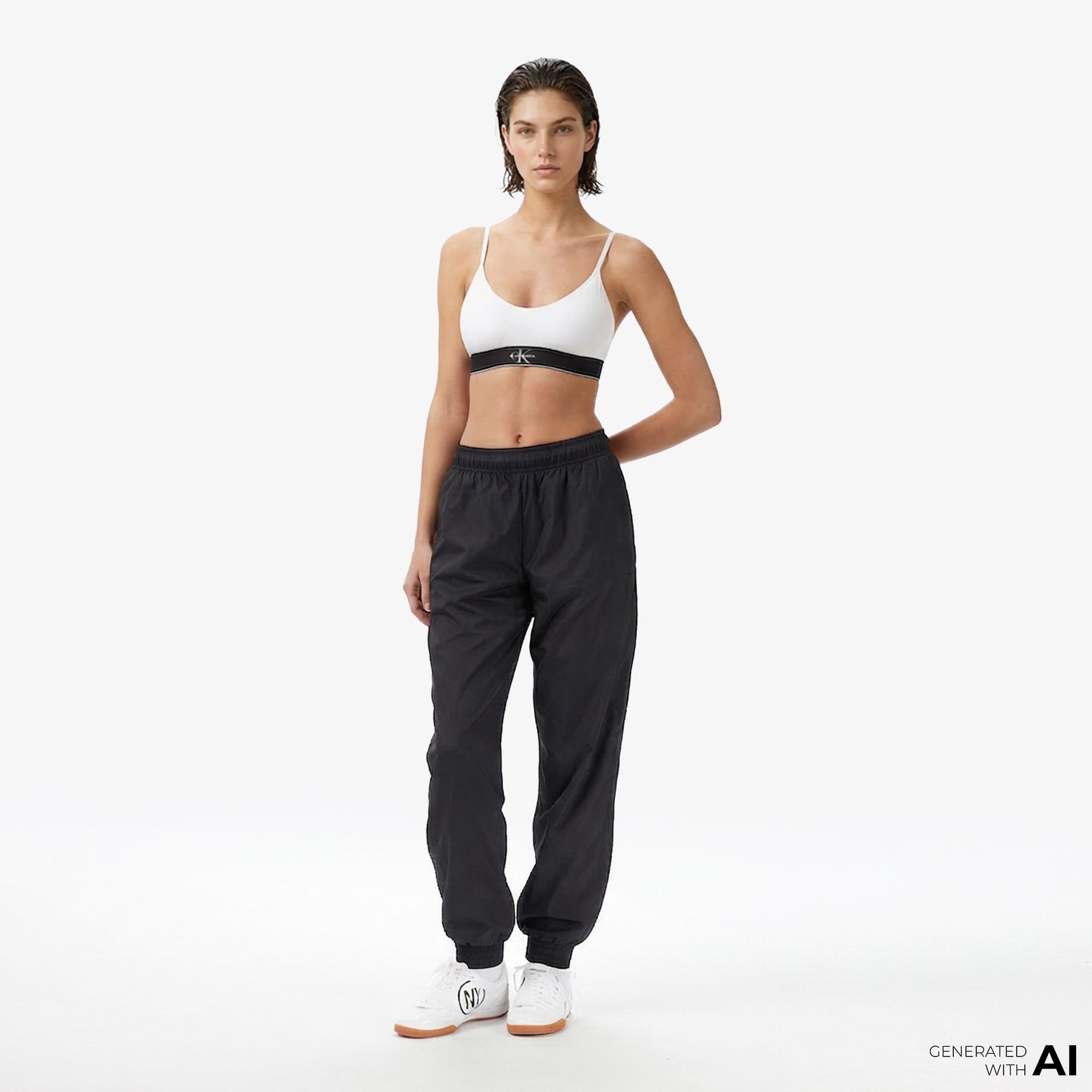 Calvin Klein Unlined Kadın Beyaz Spor Sütyeni