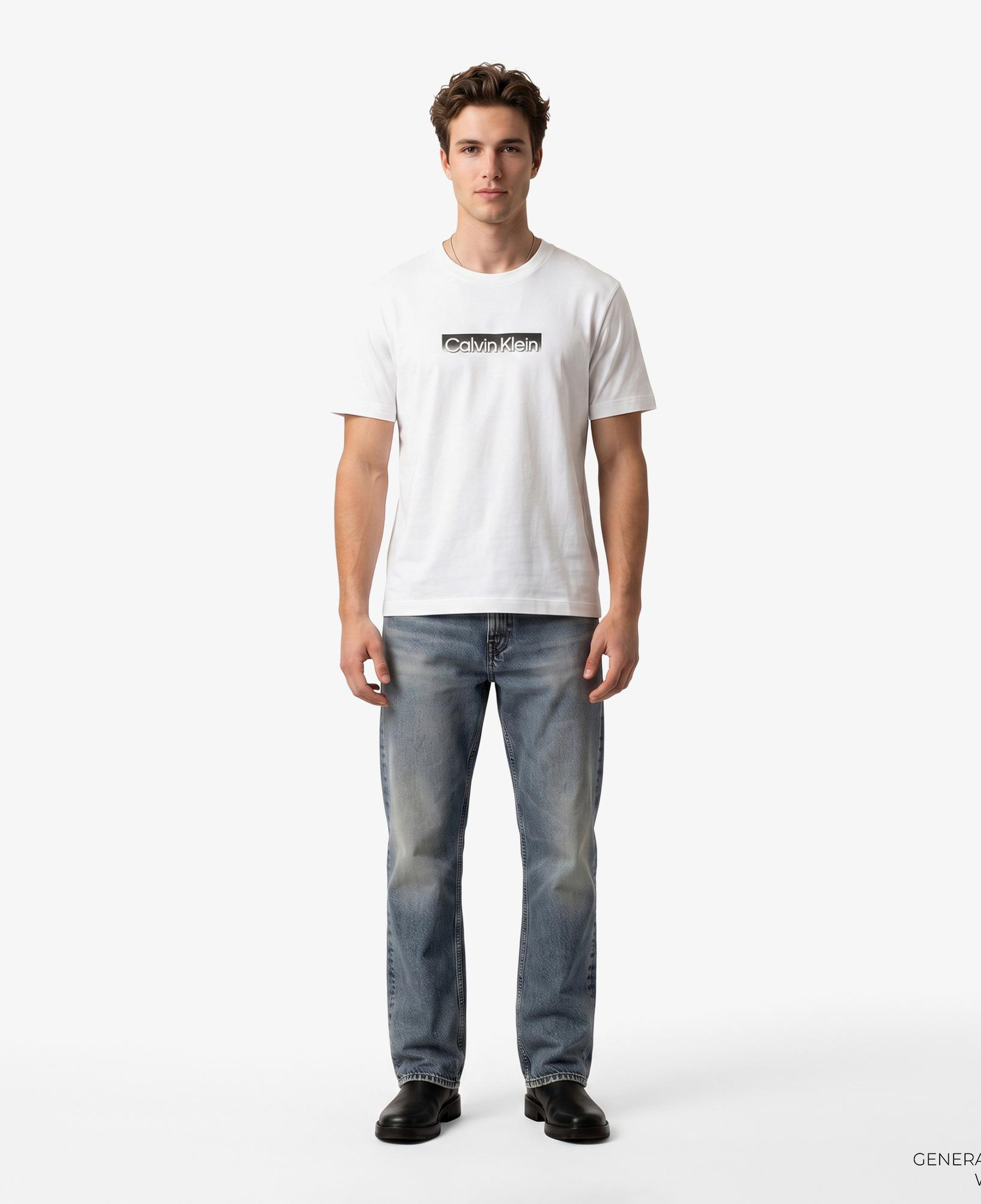 Calvin Klein 20S Sportswear Grap Erkek Beyaz T-Shirt