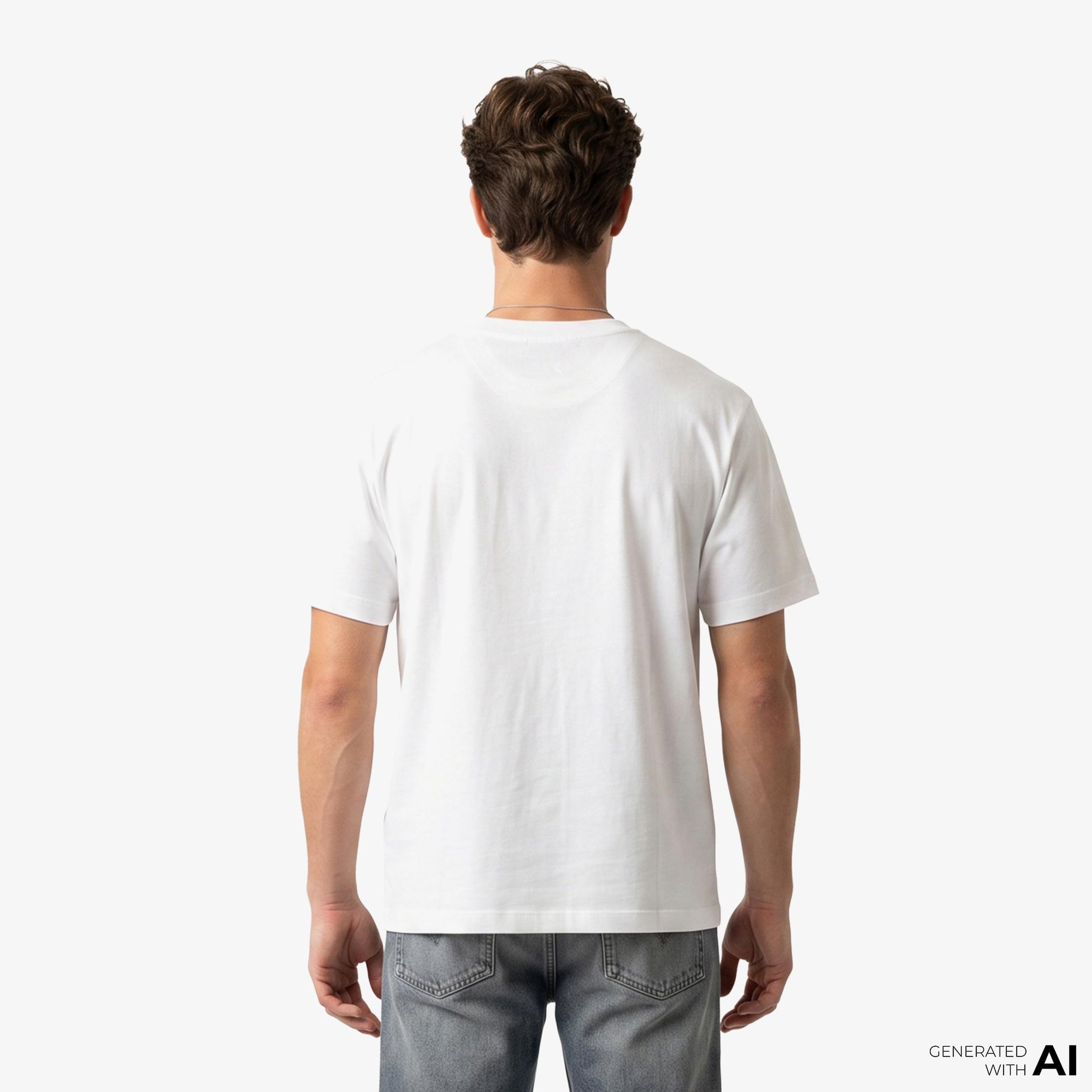 Calvin Klein 20S Sportswear Grap Erkek Beyaz T-Shirt