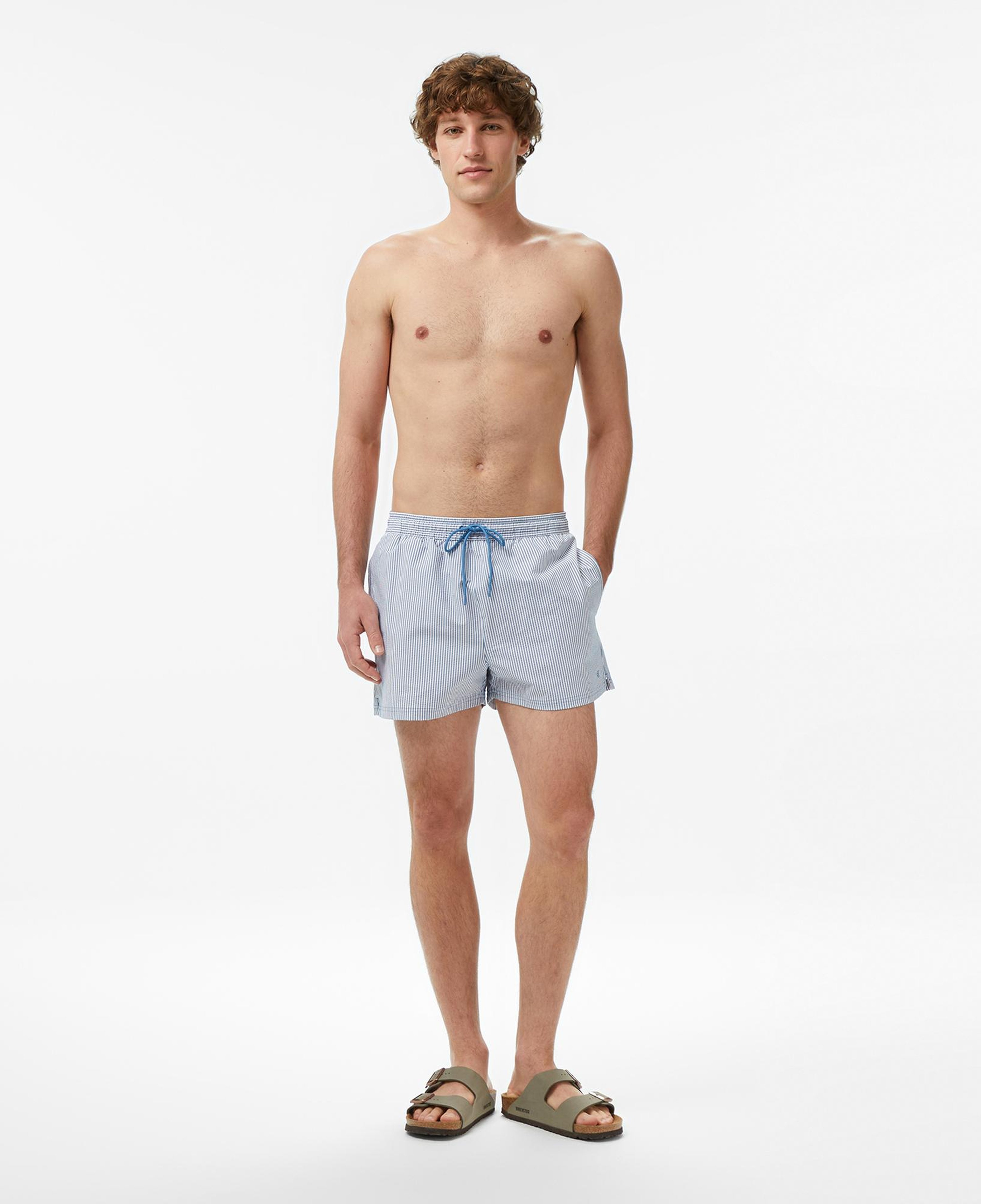 Calvin Klein Short Drawstring Erkek Mavi Deniz Şortu