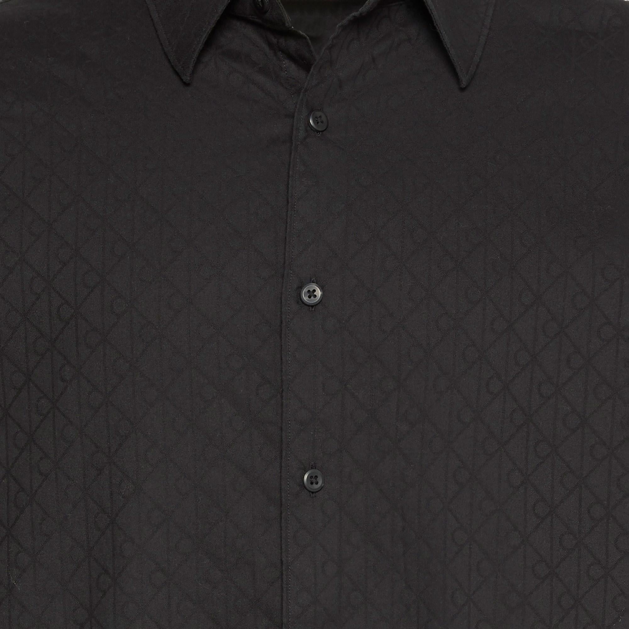 Calvin Klein Jacquard Easy Erkek Siyah Gömlek