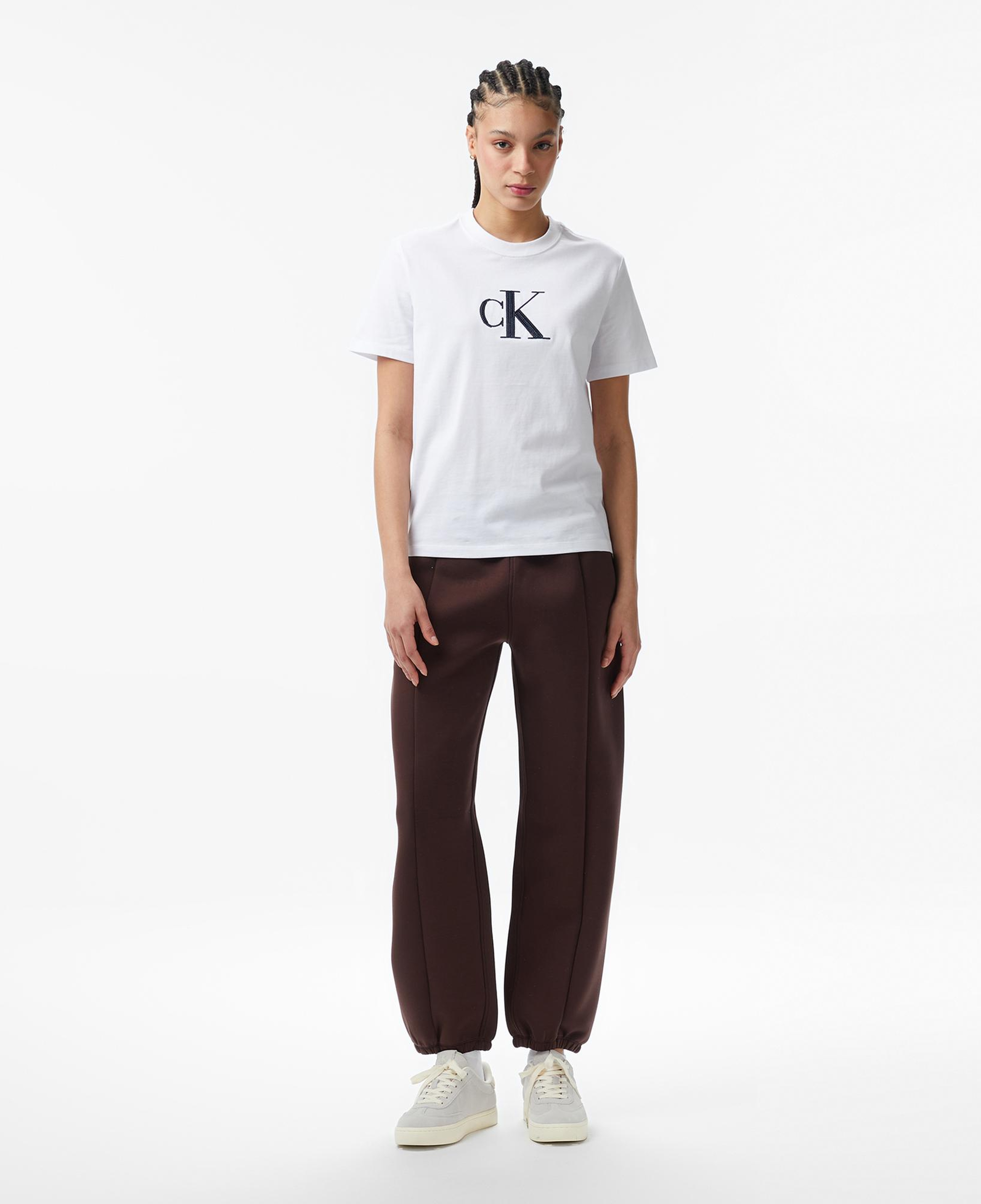 Calvin Klein Relaxed Scuba Jogger Kadın Kahverengi Eşofman Altı