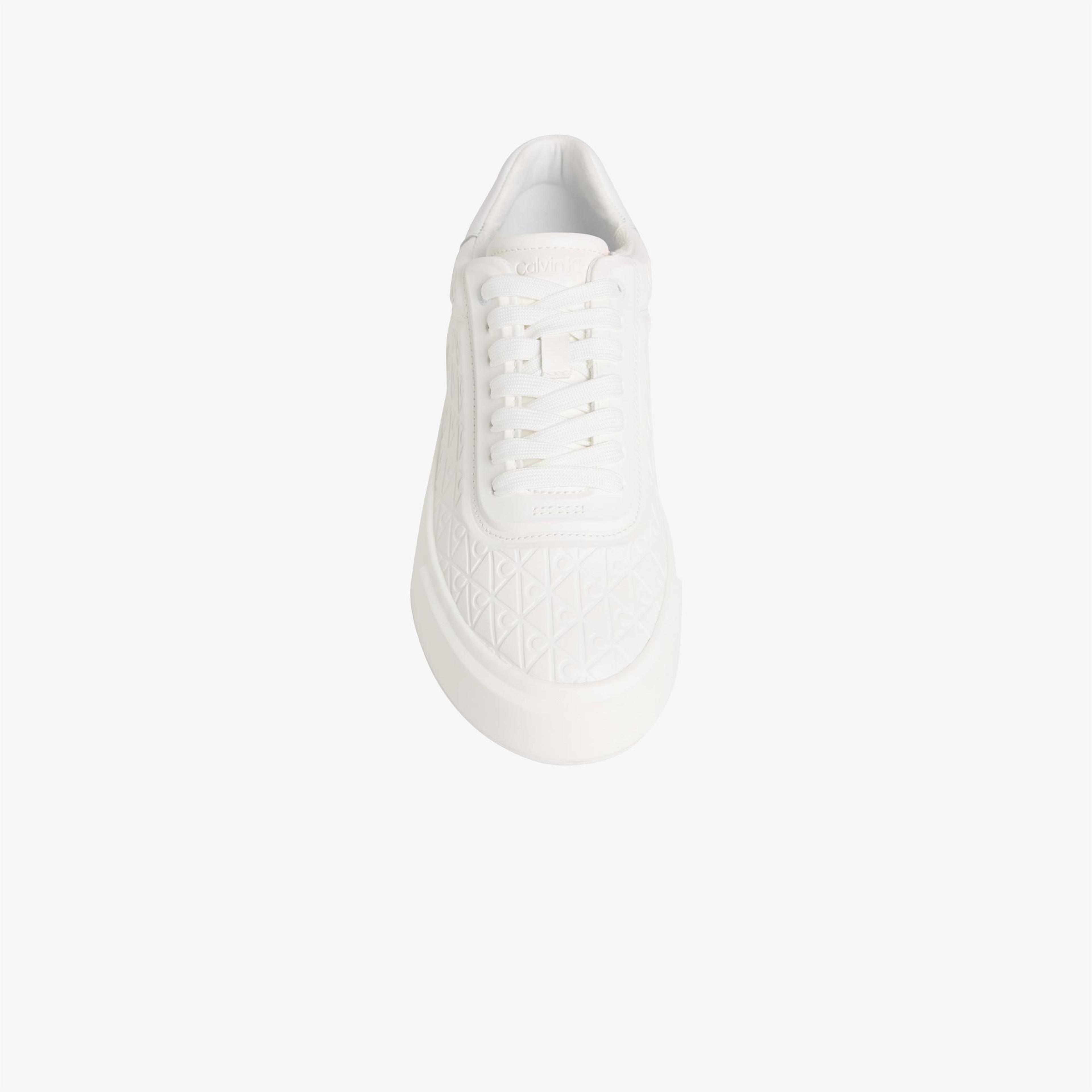 Calvin Klein Basket Cups Lace Up Kadın Beyaz Sneaker