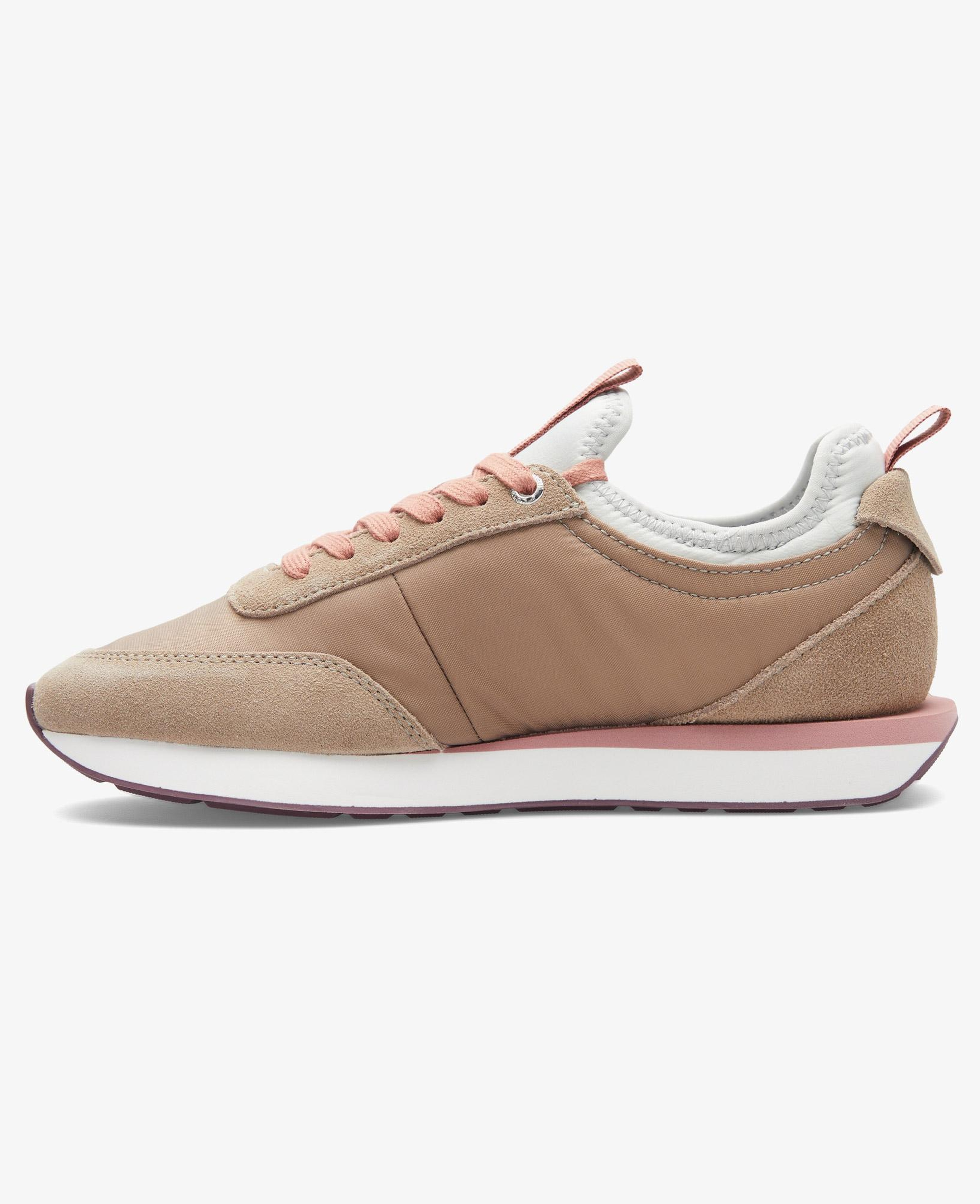 Calvin Klein Retro Runner Sock Laceup Mix Kadın Bej Sneaker