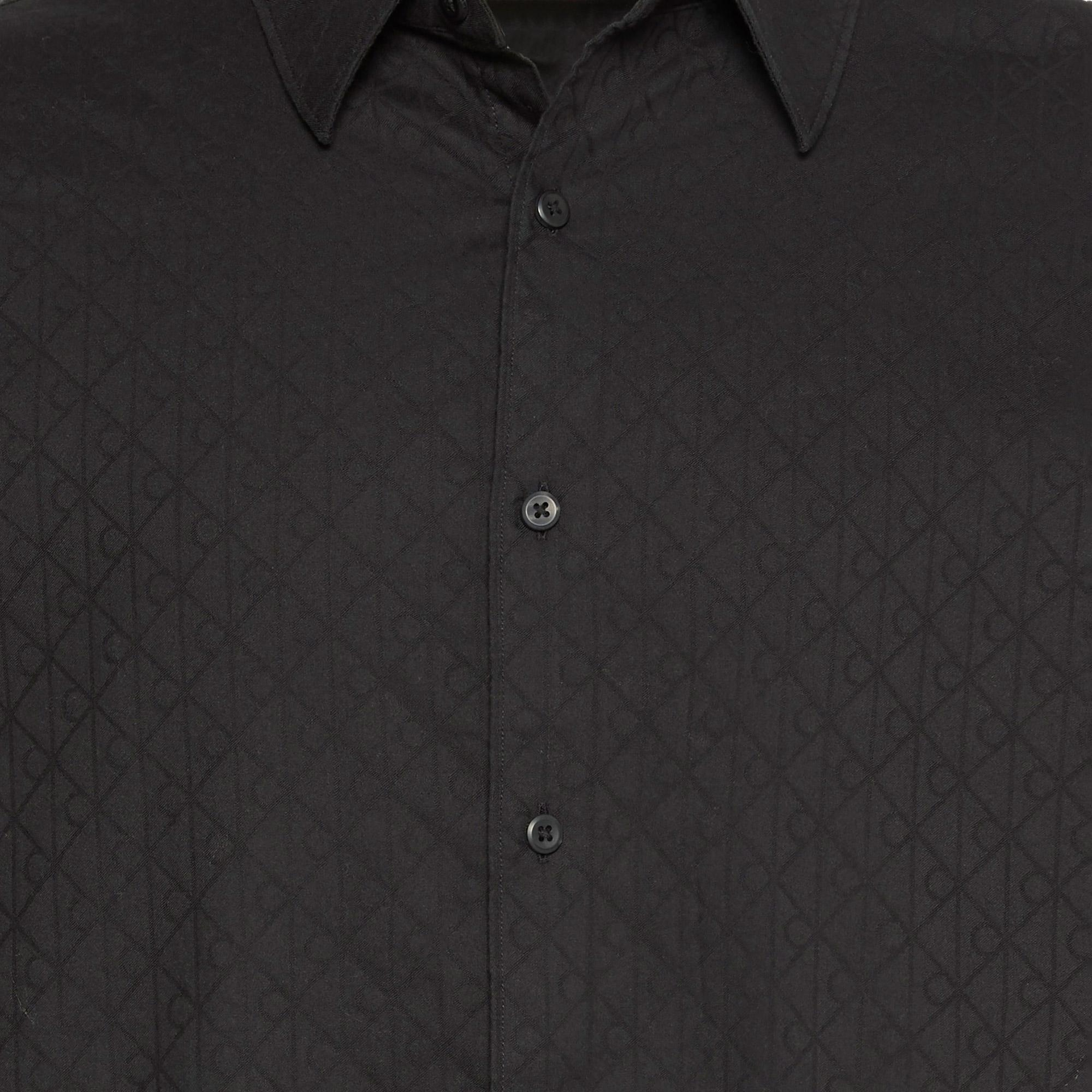 Calvin Klein Jacquard Easy Erkek Siyah Gömlek