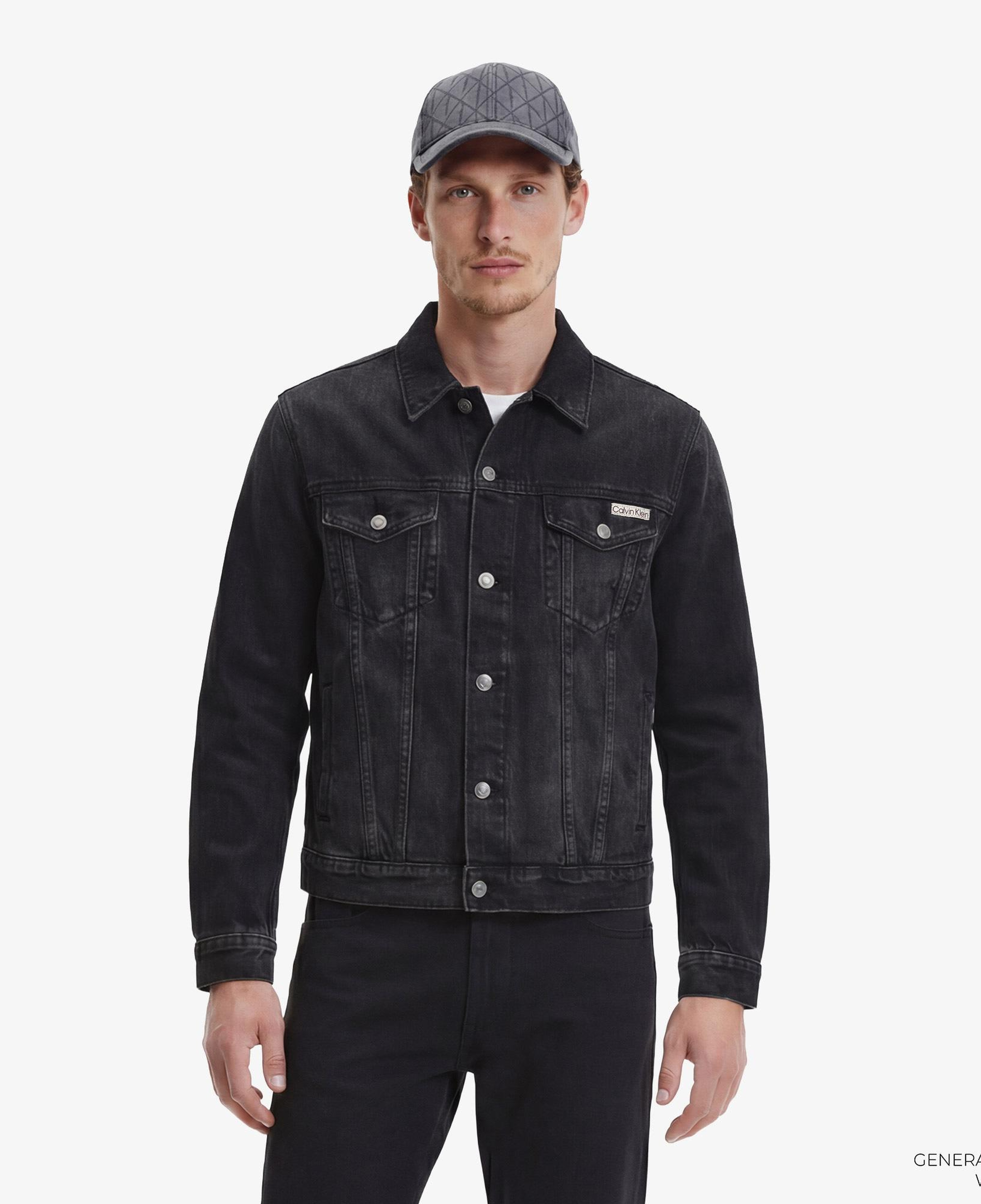 Calvin Klein Black Classic Trucker Erkek Siyah Ceket