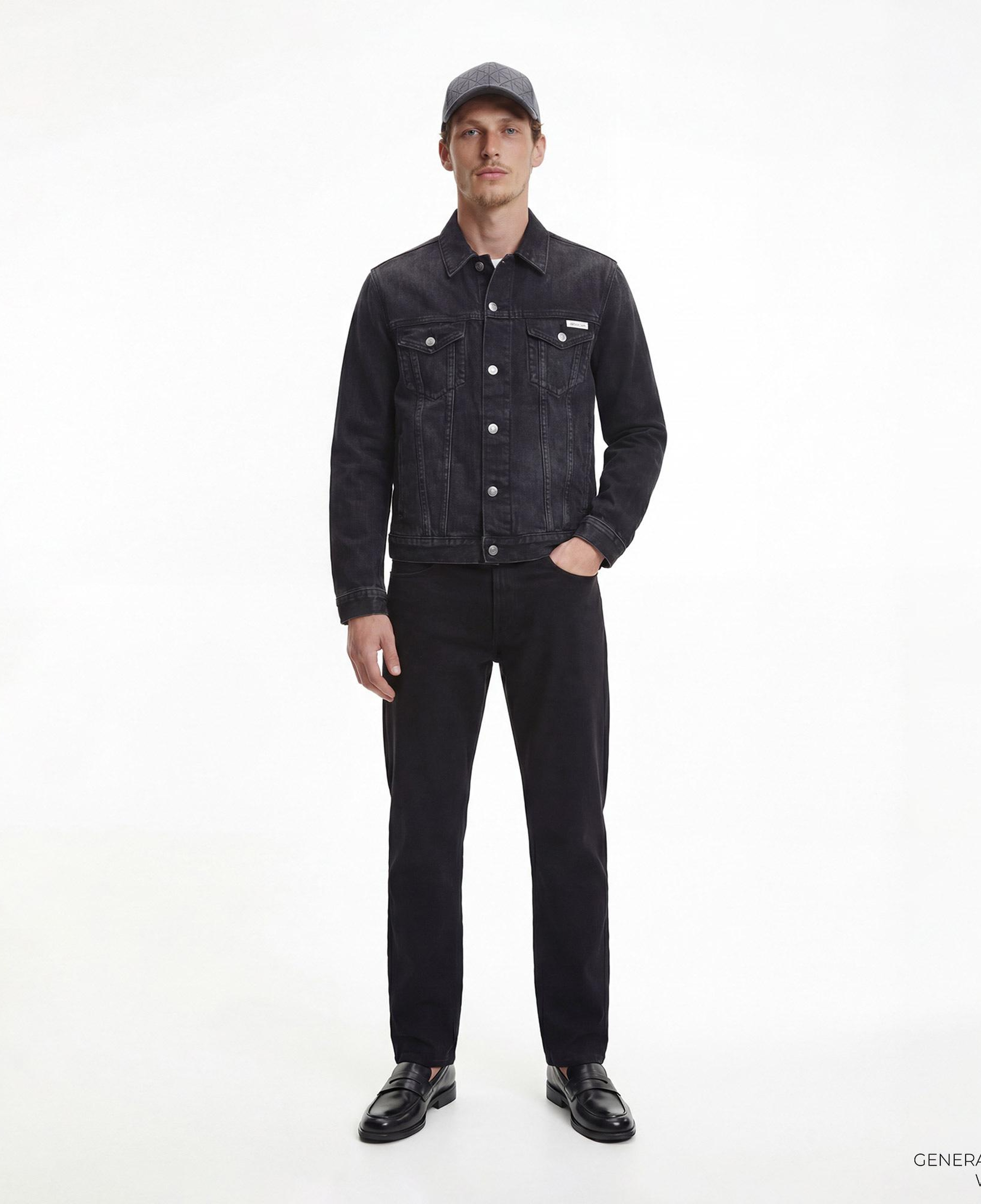 Calvin Klein Black Classic Trucker Erkek Siyah Ceket