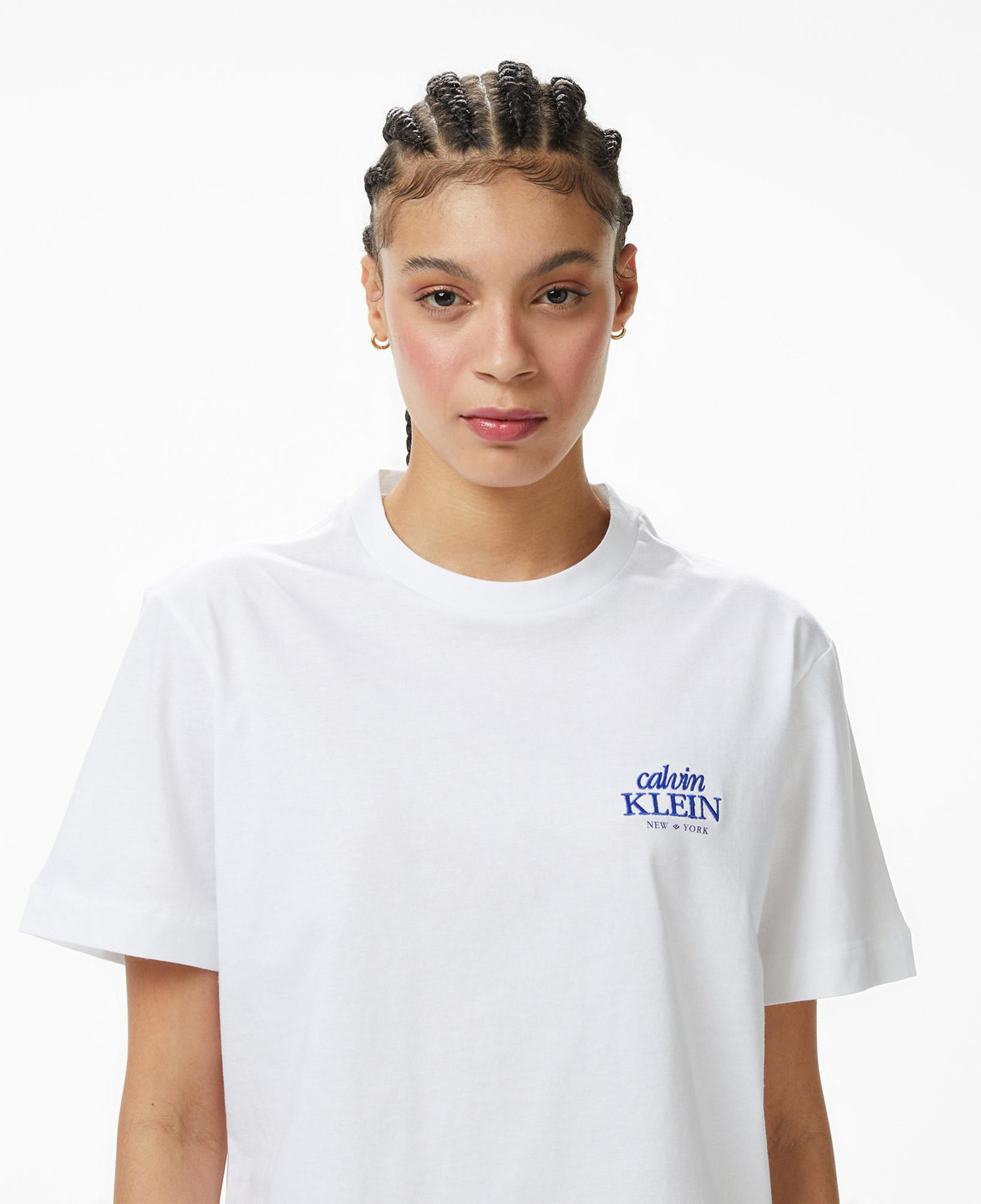 Calvin Klein Boxy Graphic  Kadın Beyaz T-Shirt
