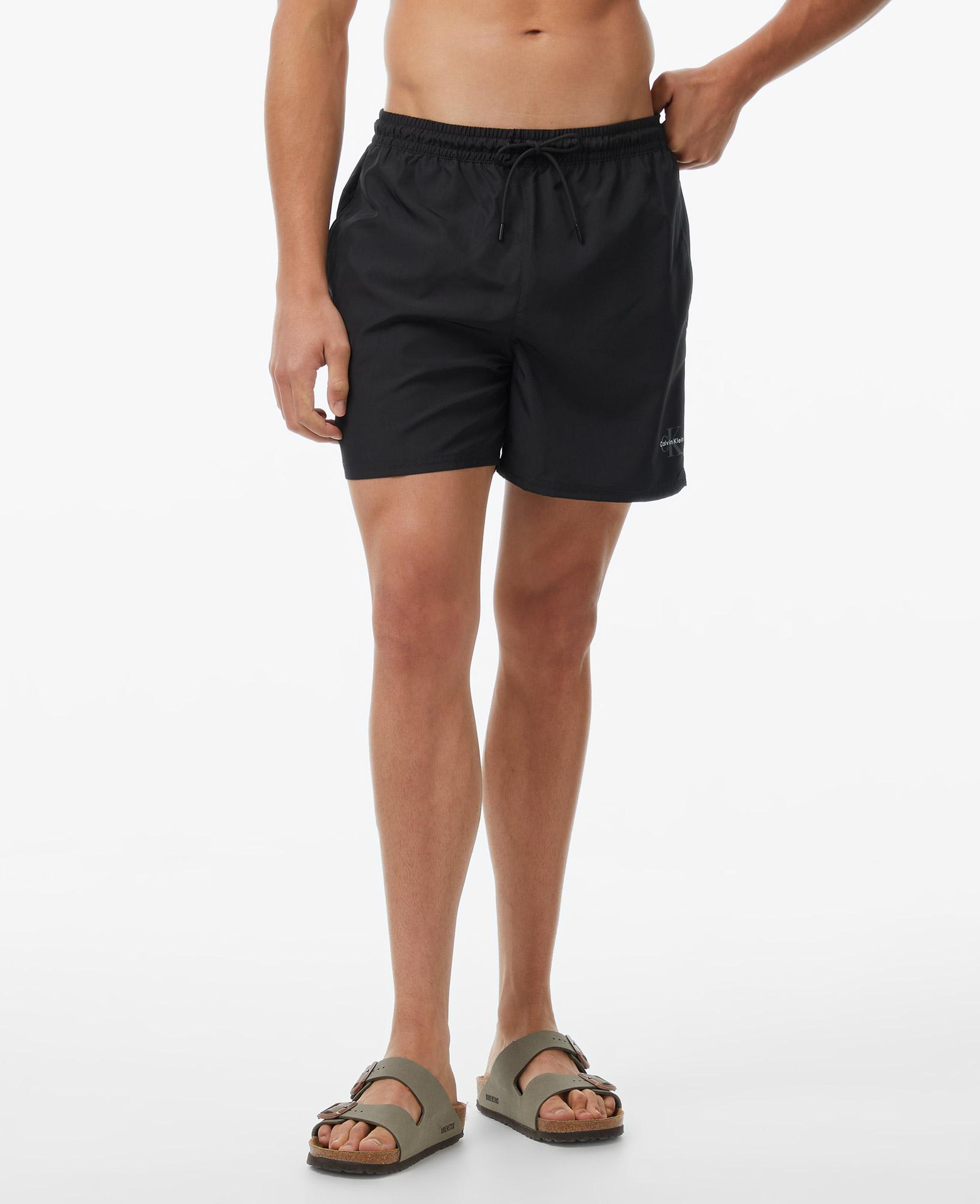 Calvin Klein Medium Drawstring Waistband Erkek Siyah Deniz Şortu