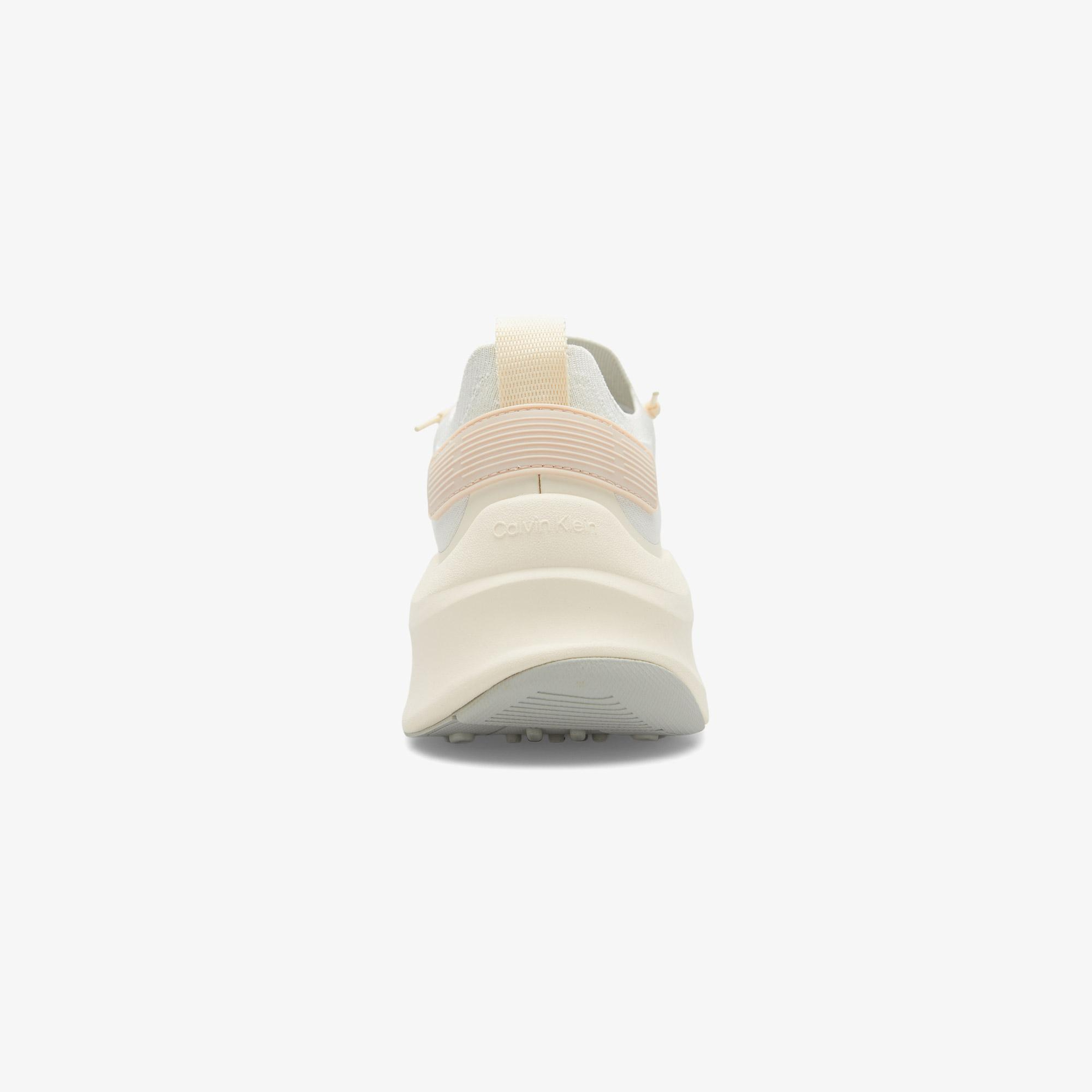 Calvin Klein Chunky Runner Lace Up Sock Knit Kadın Gri Sneaker