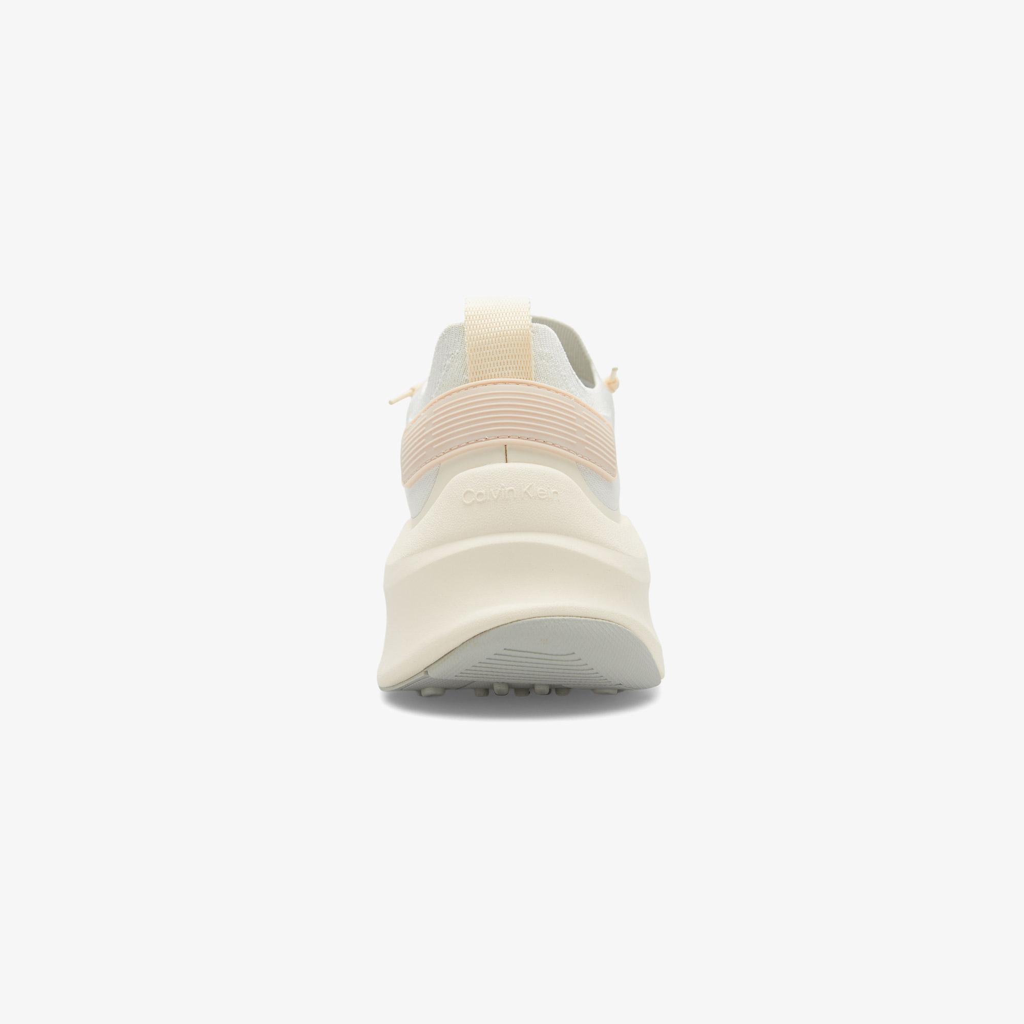 Calvin Klein Chunky Runner Lace Up Sock Knit Kadın Gri Sneaker