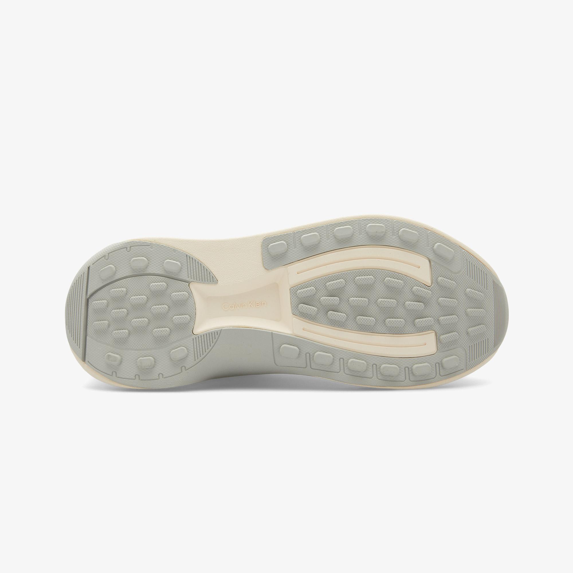 Calvin Klein Chunky Runner Lace Up Sock Knit Kadın Gri Sneaker