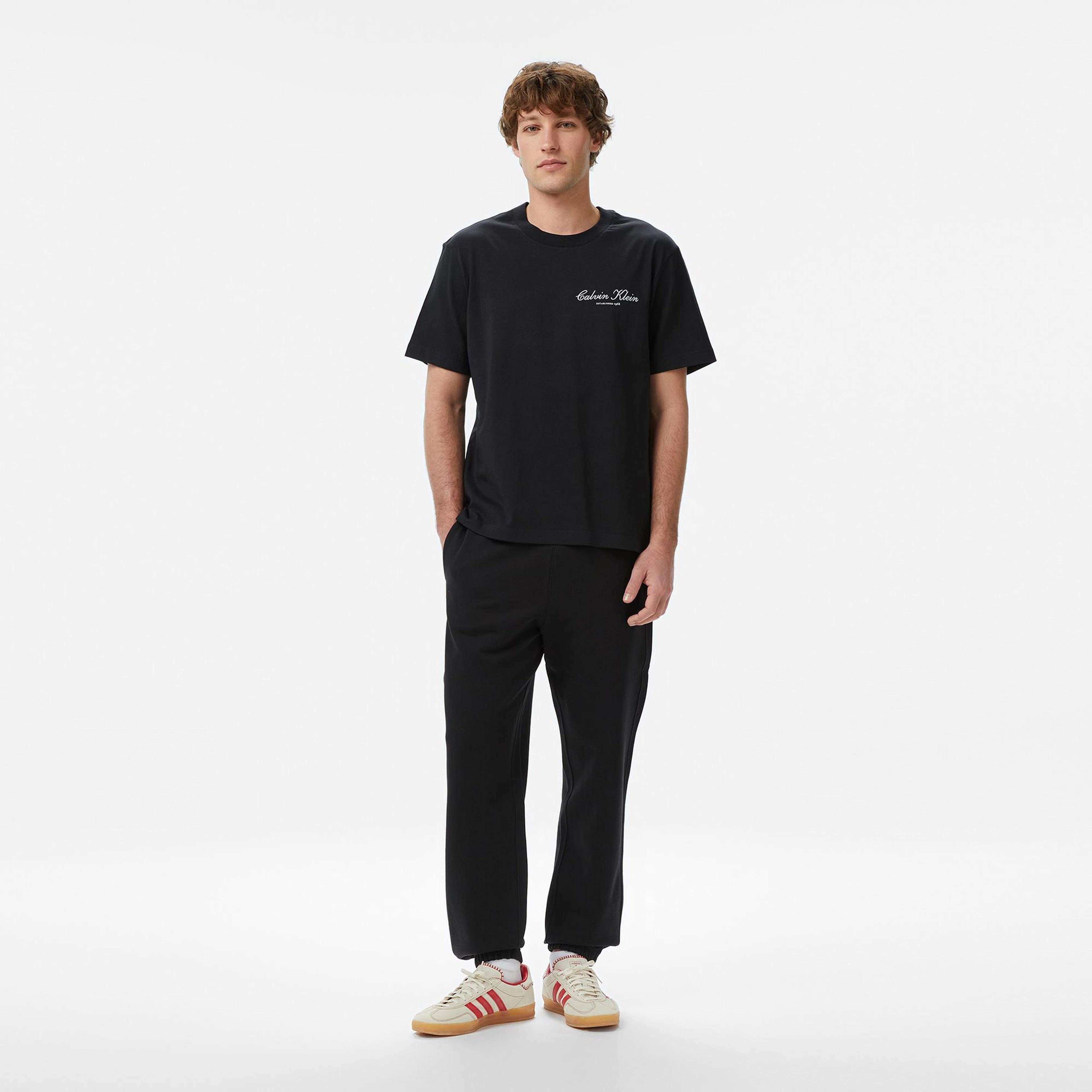 Calvin Klein 20S March Graphic Seasonal Erkek Siyah T-Shirt
