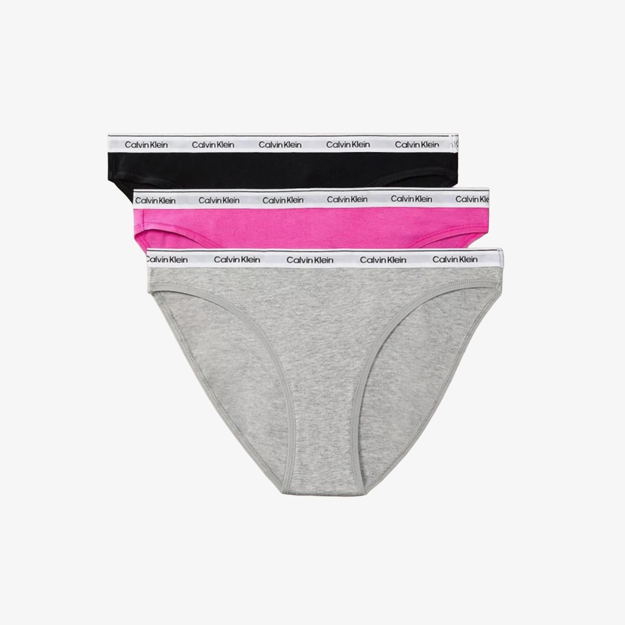 Calvin Klein 3'lü Kadın Mor Külot