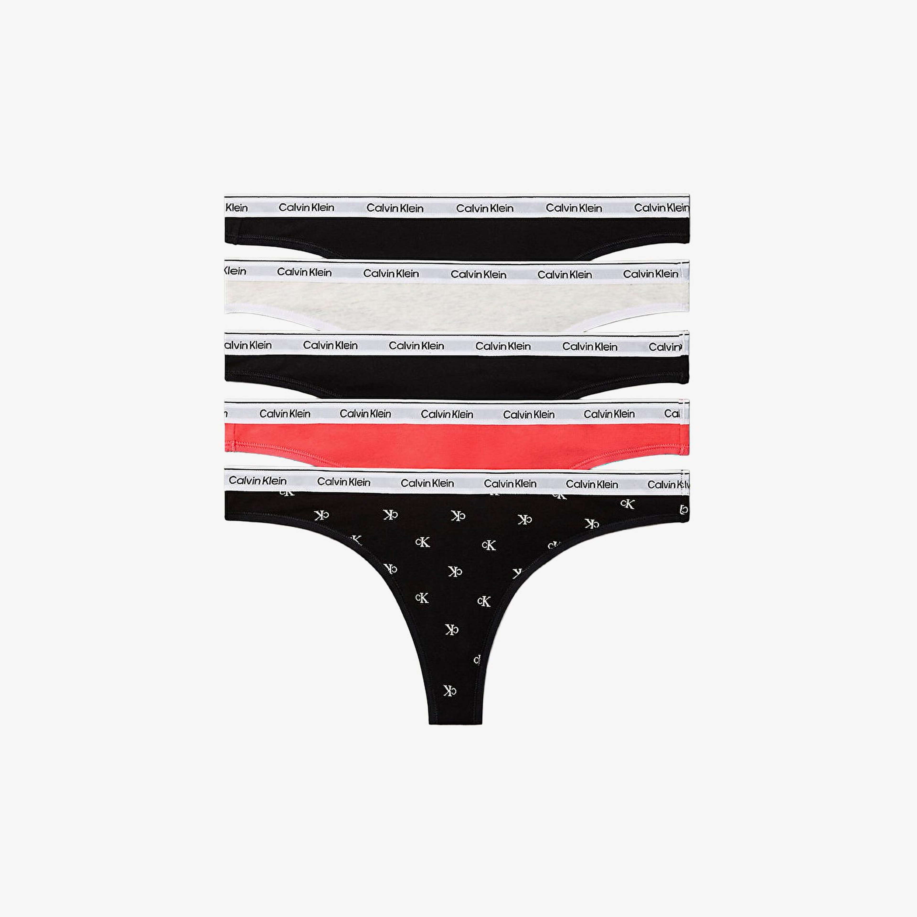 Calvin Klein Thong 5'li Kadın Pembe Külot