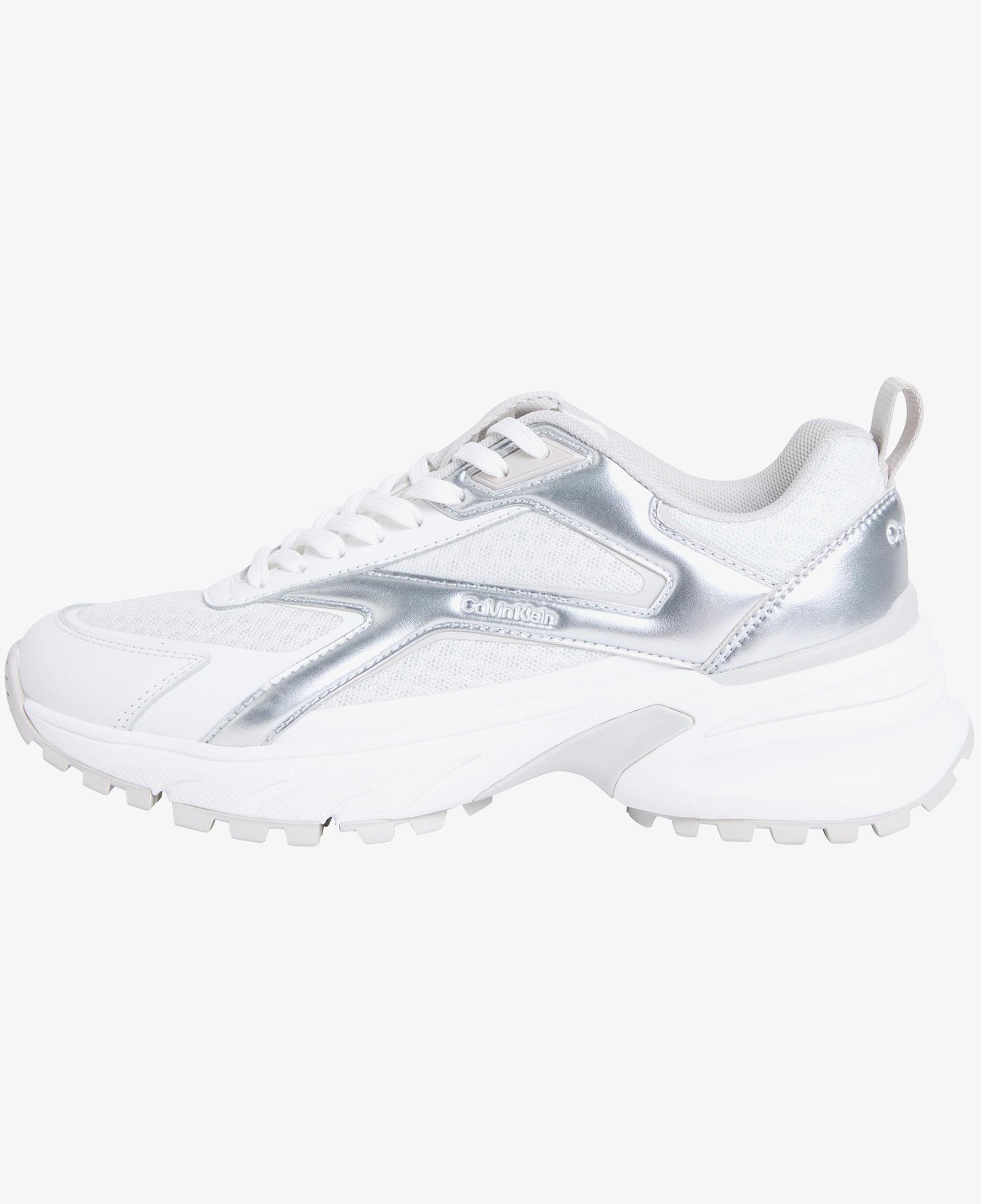 Calvin Klein Hike Run Stripe Mesh Kadın Beyaz Sneaker