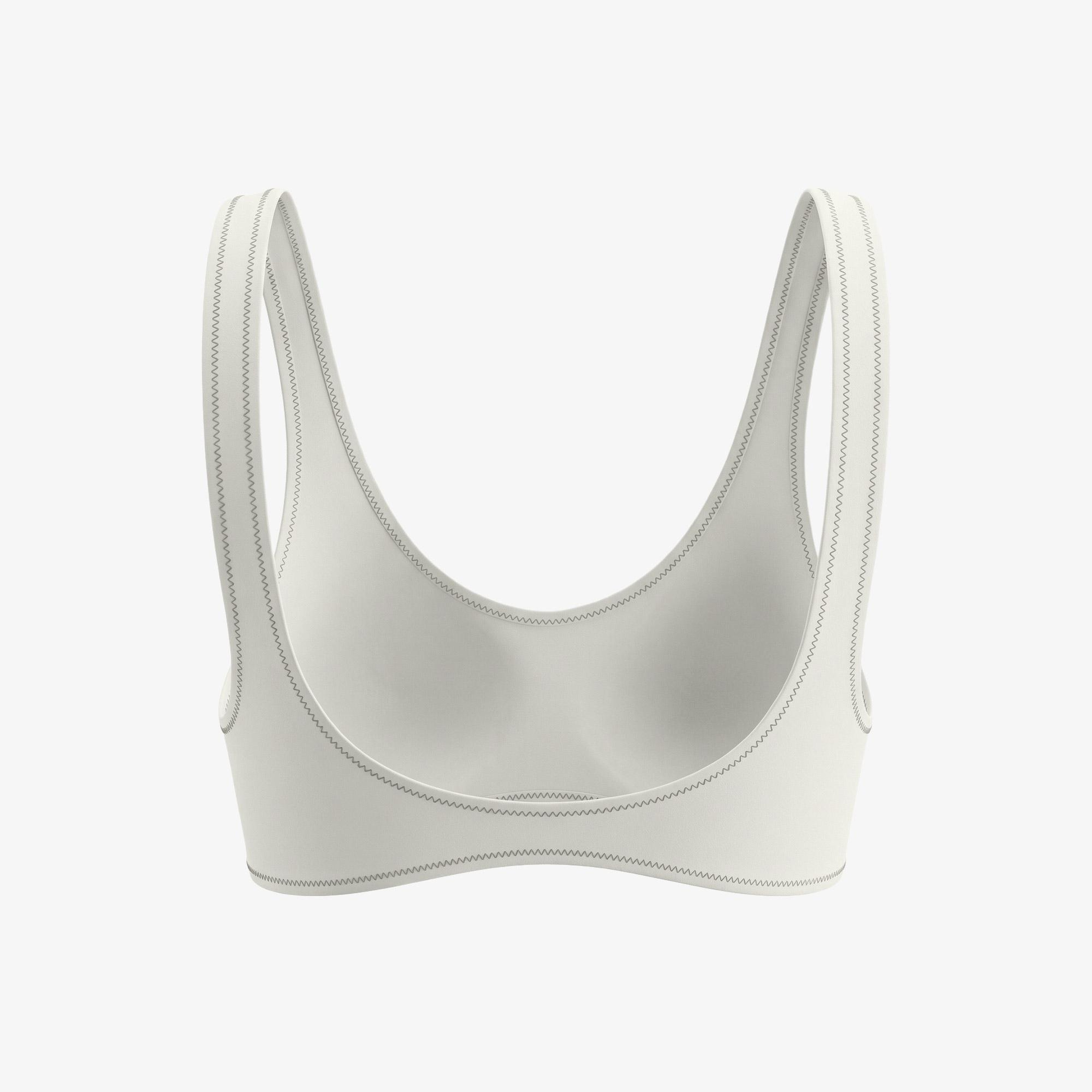 Calvin Klein Spor Sütyenilette Kadın Beyaz Bikini Üstü