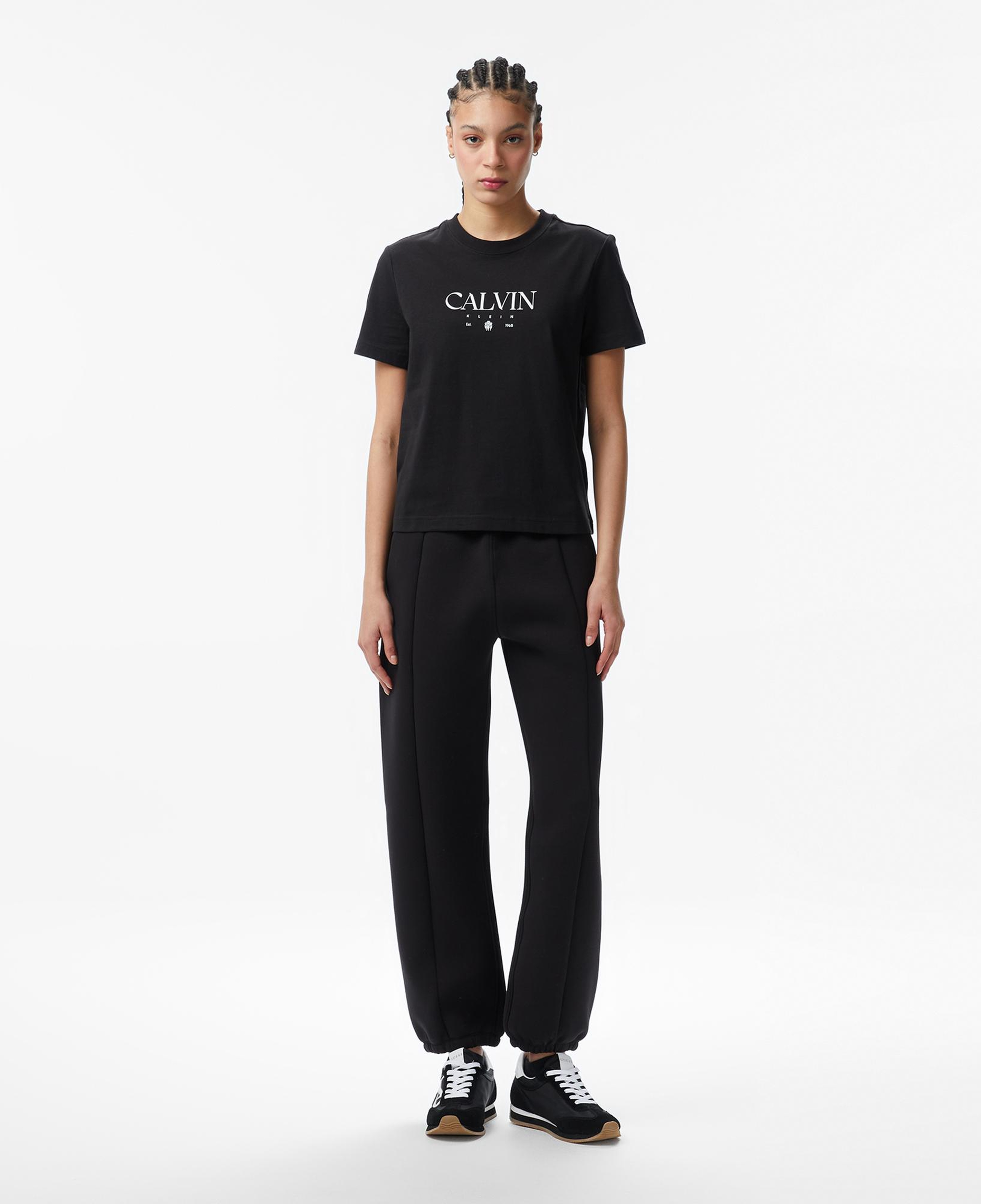 Calvin Klein Relaxed Scuba Jogger Kadın Siyah Eşofman Altı