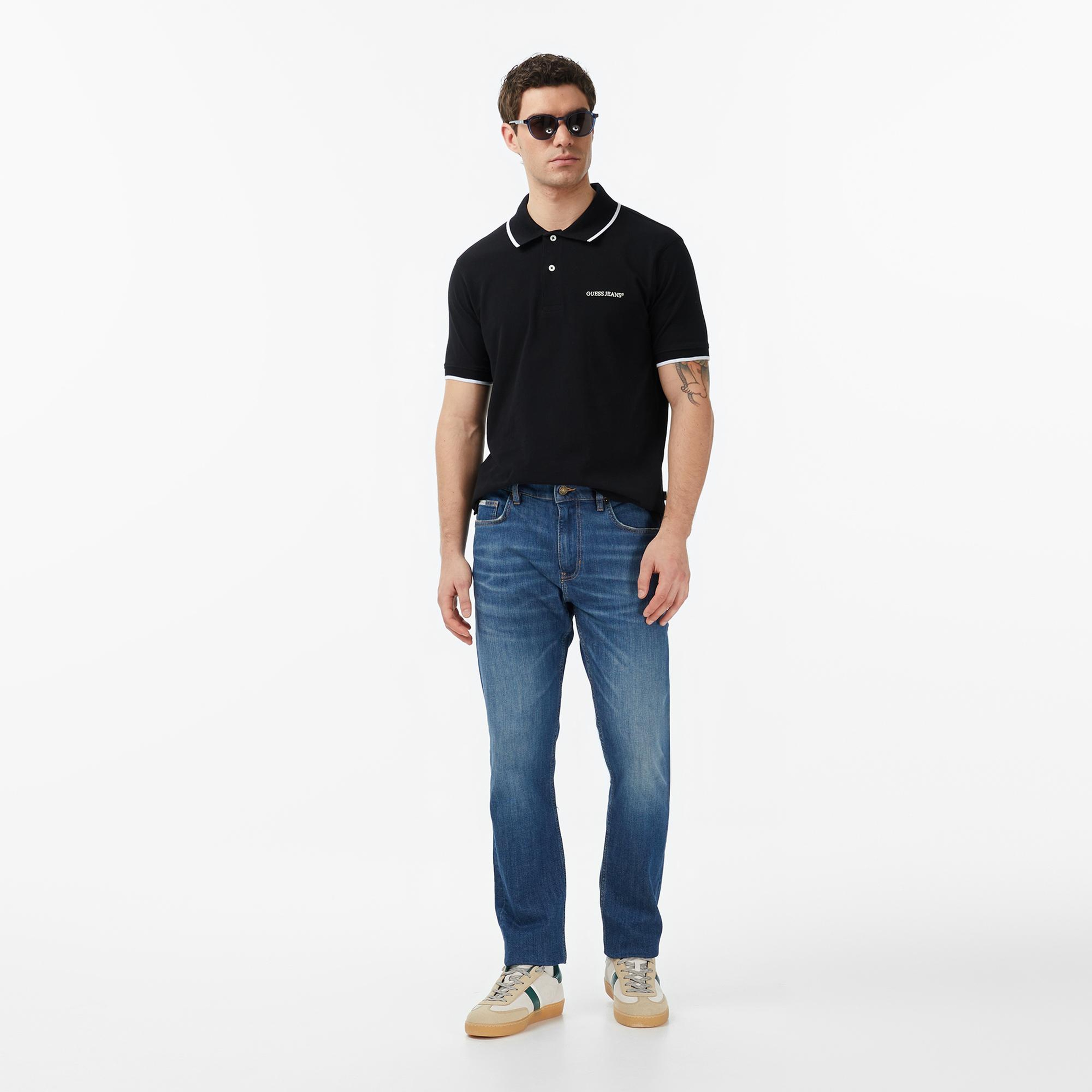 Guess Jeans Slim Fit Erkek Mavi Jean