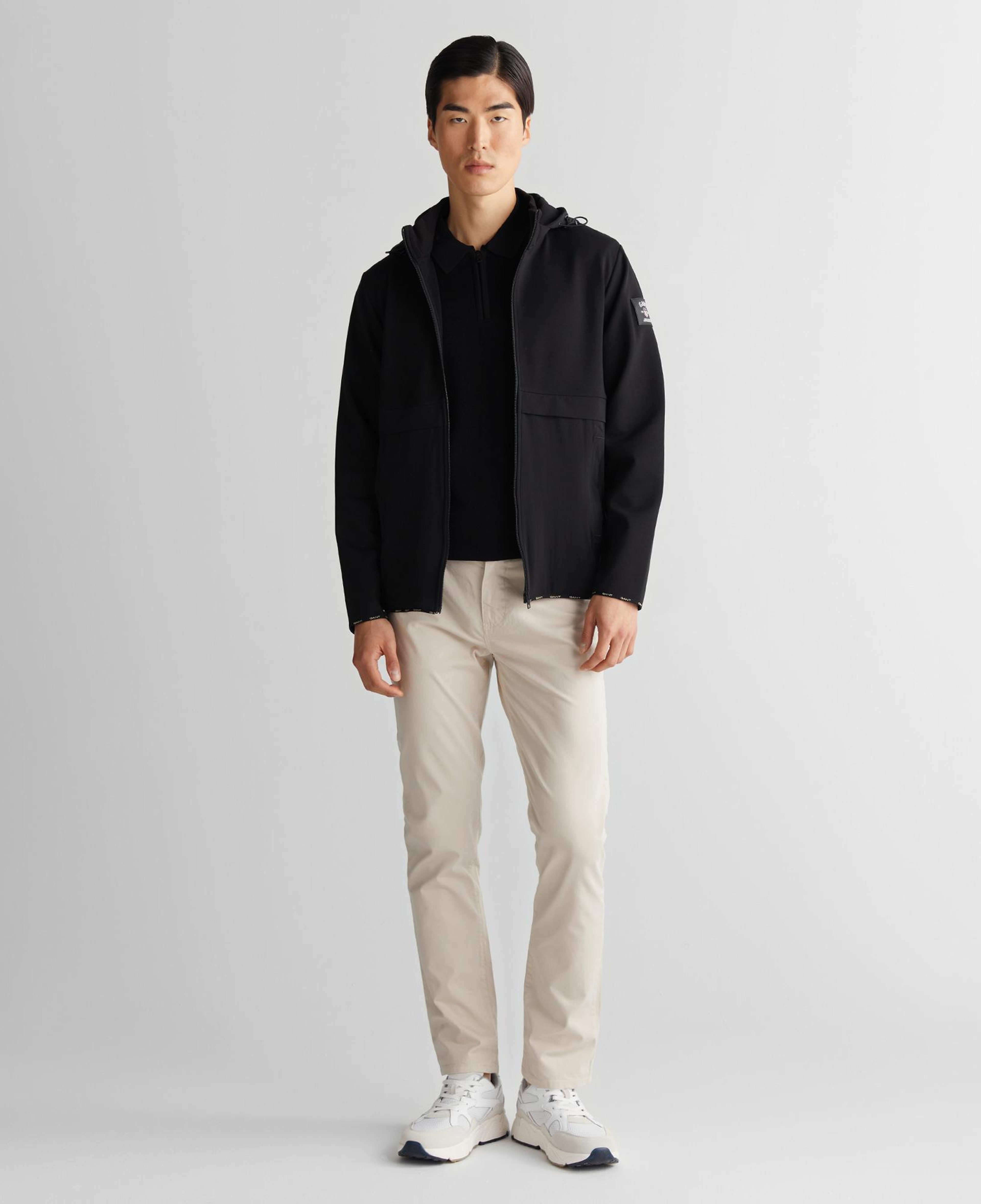 Gant Erkek Siyah Regular Fit Kapüşonlu Sweatshirt