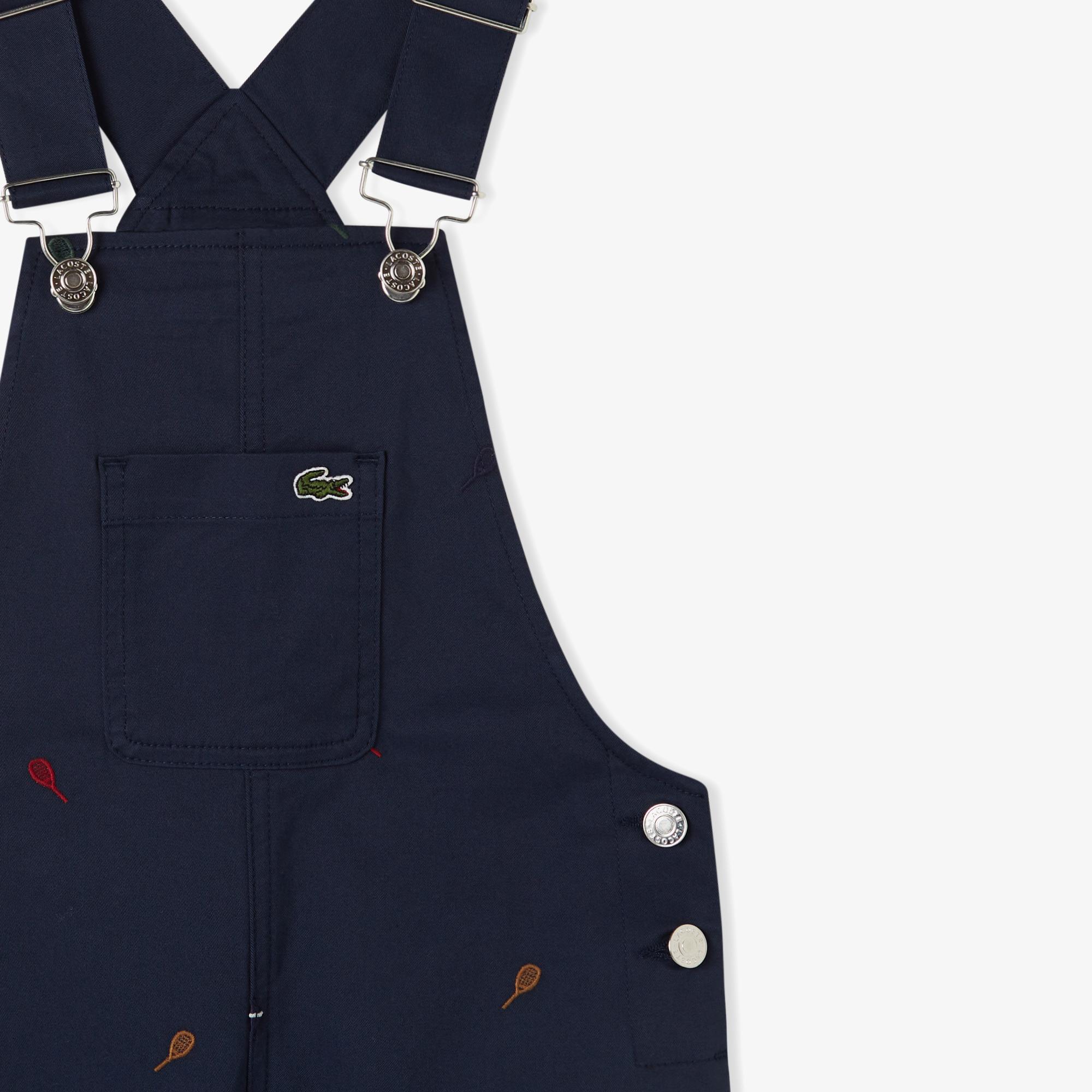 Lacoste Kız Çocuk Desenli Lacivert Elbise