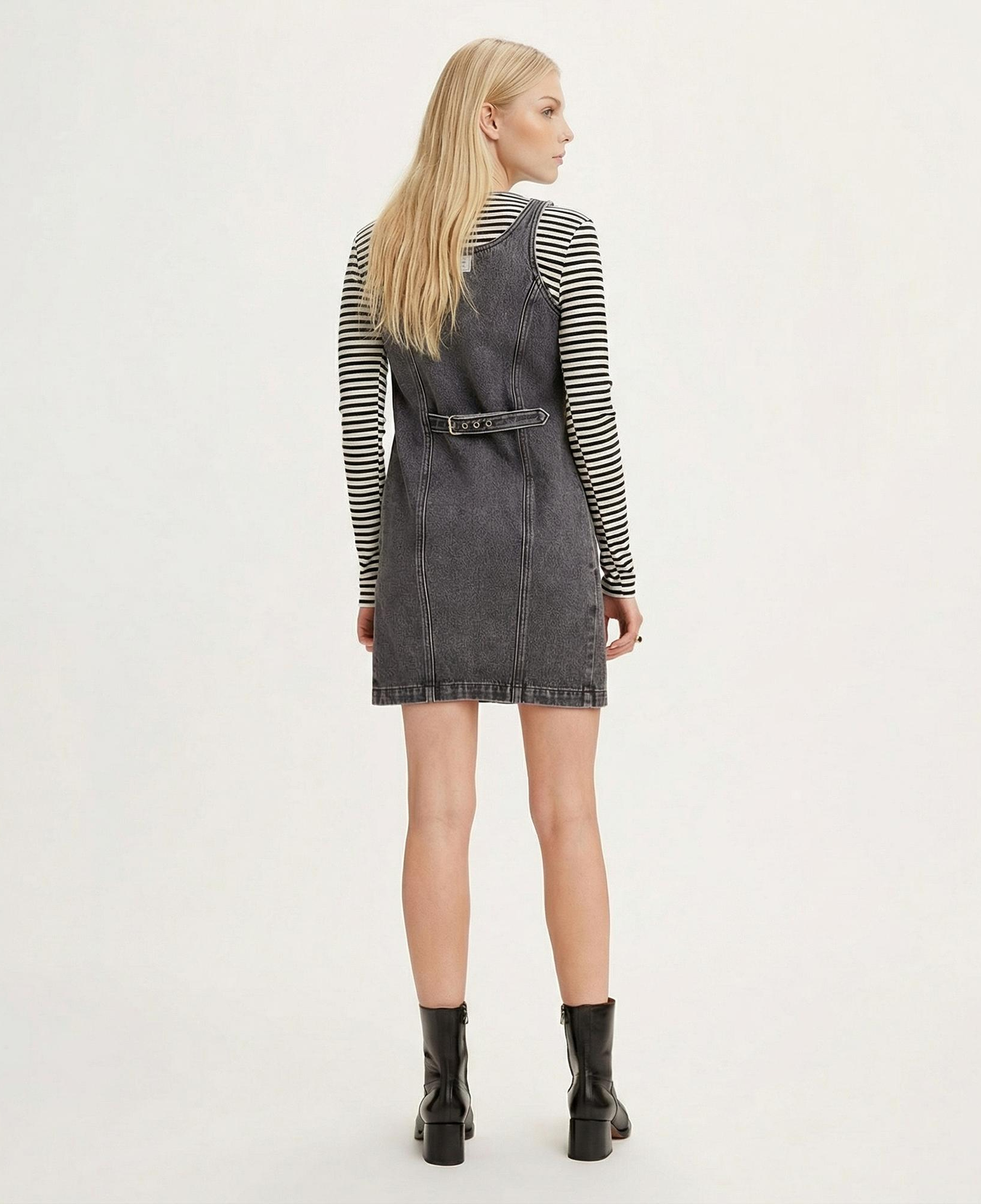 Levi's Tuli Denim Mini Dress Kadın Gri Elbise
