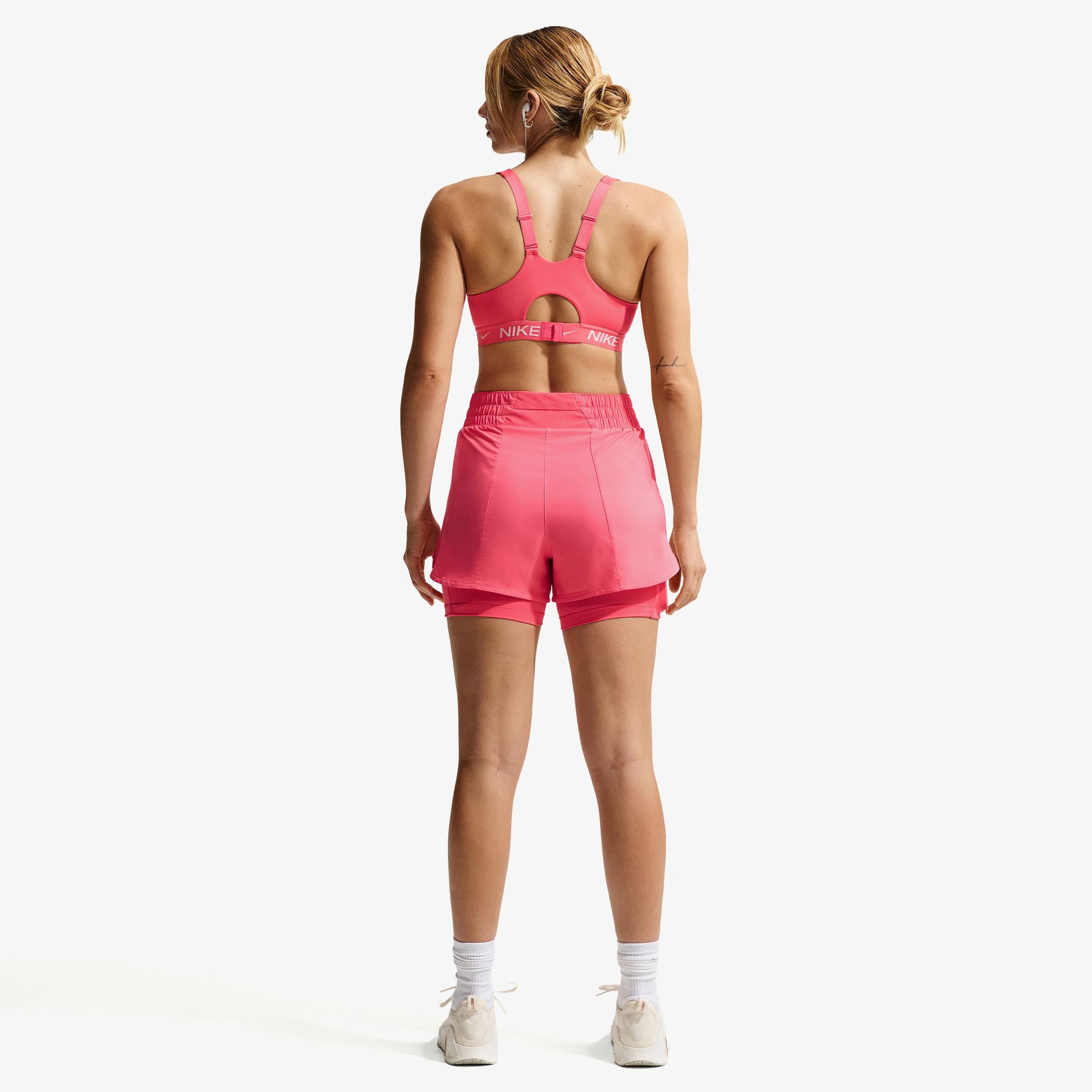 Nike Dri-Fit One Yüksek Belli 8 cm Kadın Pembe Şort